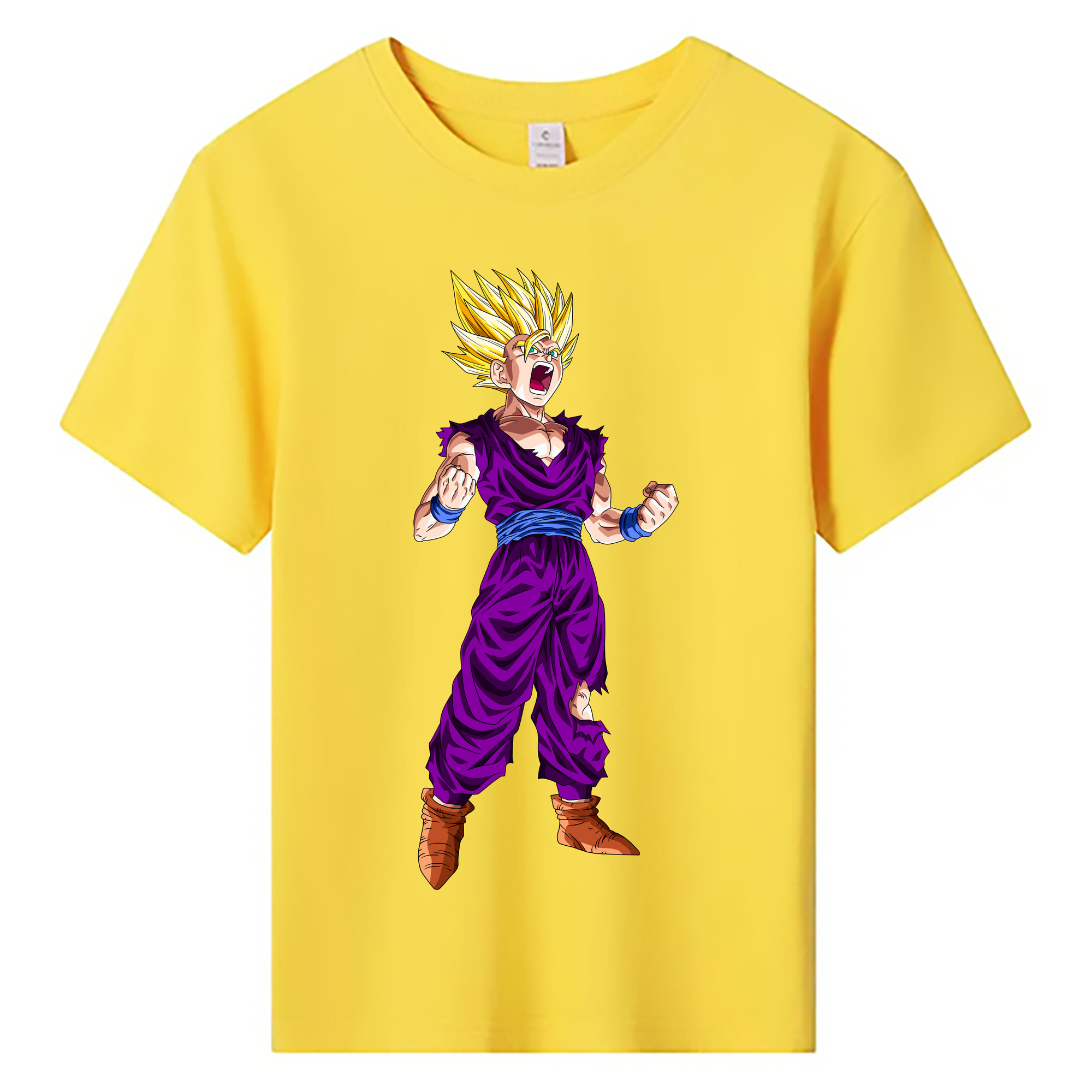 （画像用） ドラゴンボール 孫 悟飯（そんごはん）DRAGON BALL Son Gohan 綿100％キッズTシャツ（フロントプリント）