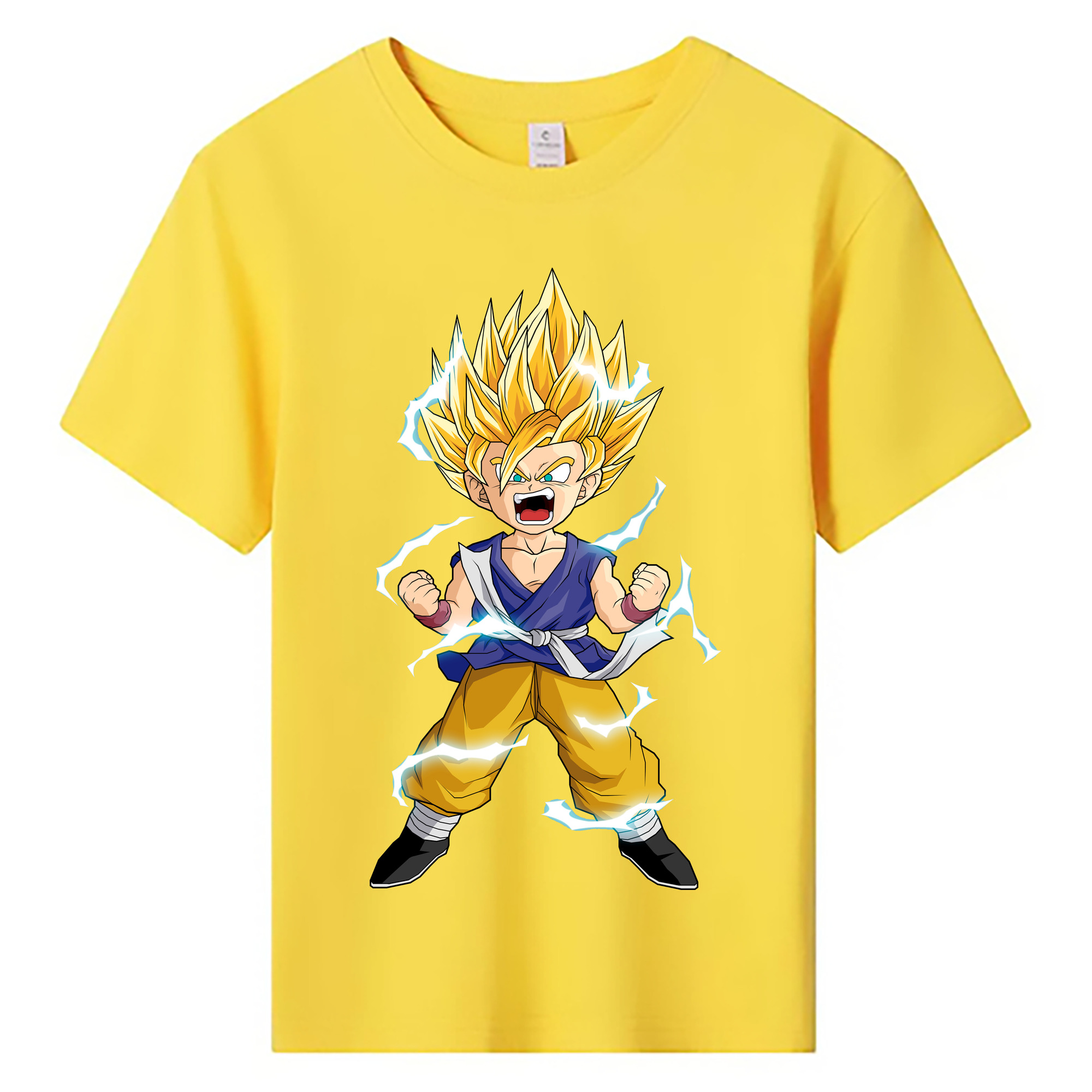 （画像用） ドラゴンボール 孫 悟飯（そんごはん）DRAGON BALL Son Gohan 綿100％キッズTシャツ（フロントプリント）
