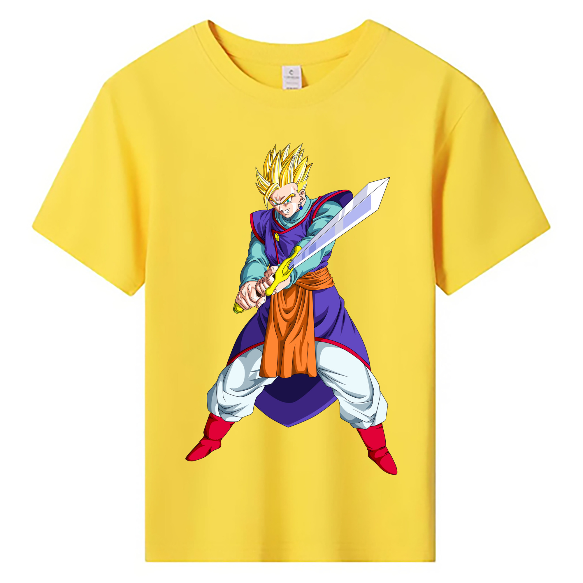 （画像用） ドラゴンボール 孫 悟飯（そんごはん）DRAGON BALL Son Gohan 綿100％キッズTシャツ（フロントプリント）