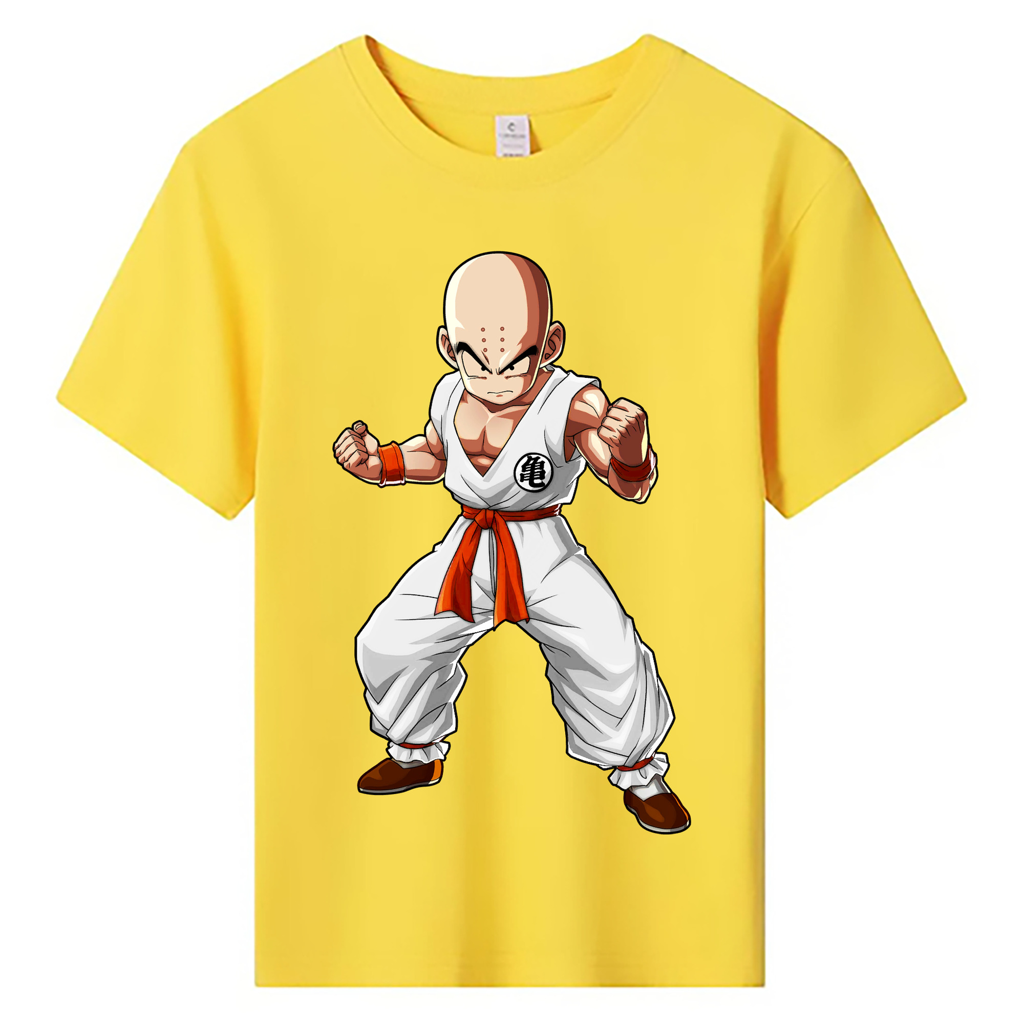 （画像用） ドラゴンボール クリリン DRAGON BALL krillin 綿100％キッズTシャツ（フロントプリント）