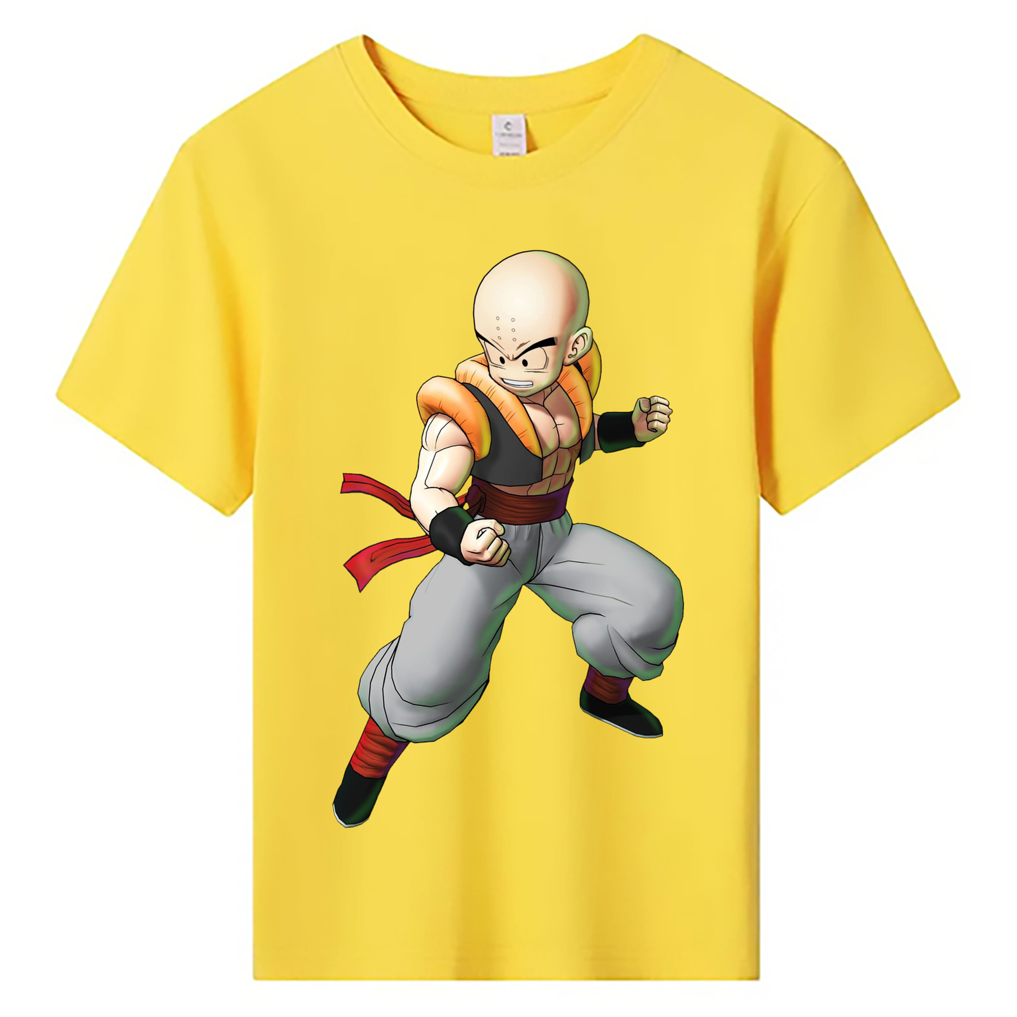 （画像用） ドラゴンボール クリリン DRAGON BALL krillin 綿100％キッズTシャツ（フロントプリント）