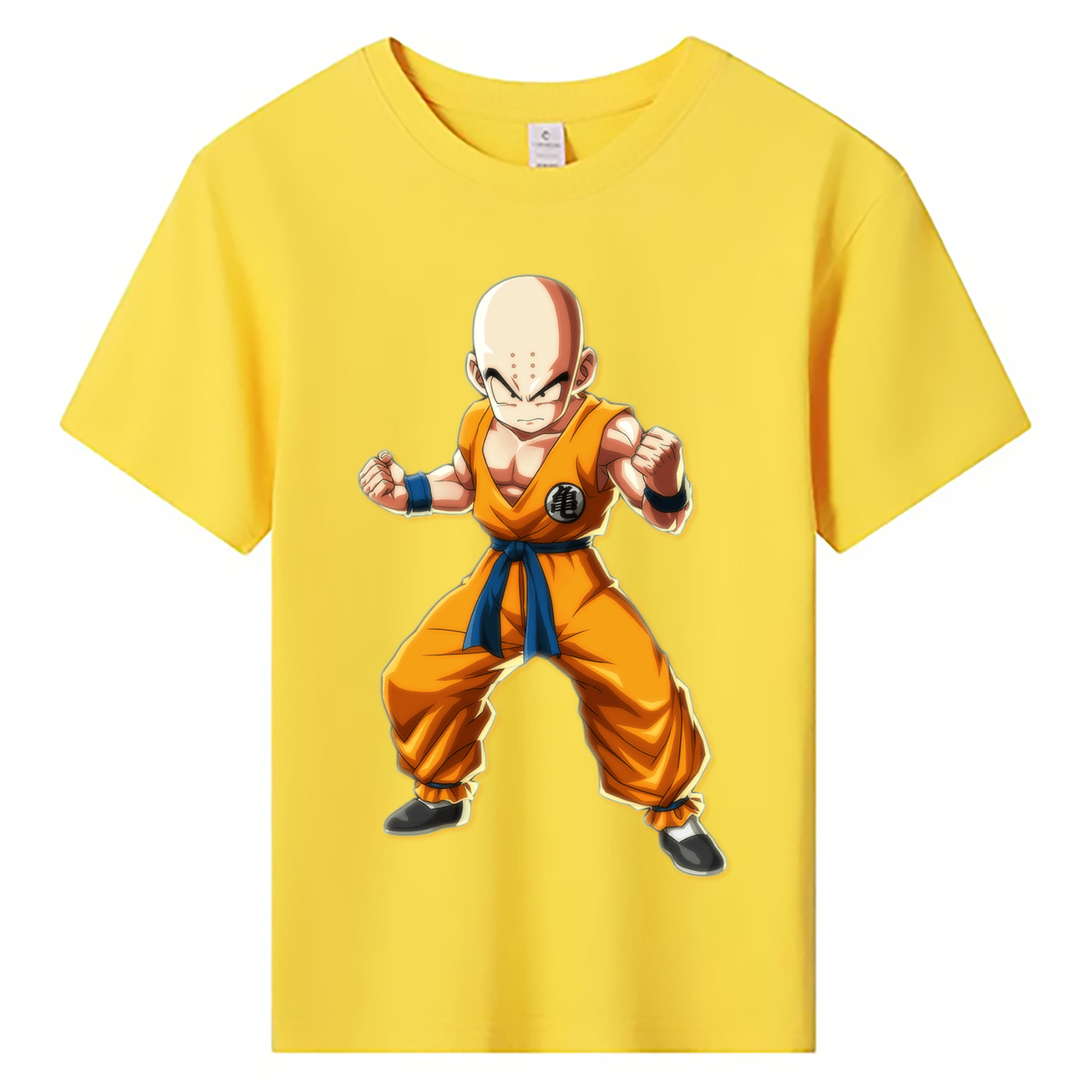 （画像用） ドラゴンボール クリリン DRAGON BALL krillin 綿100％キッズTシャツ（フロントプリント）
