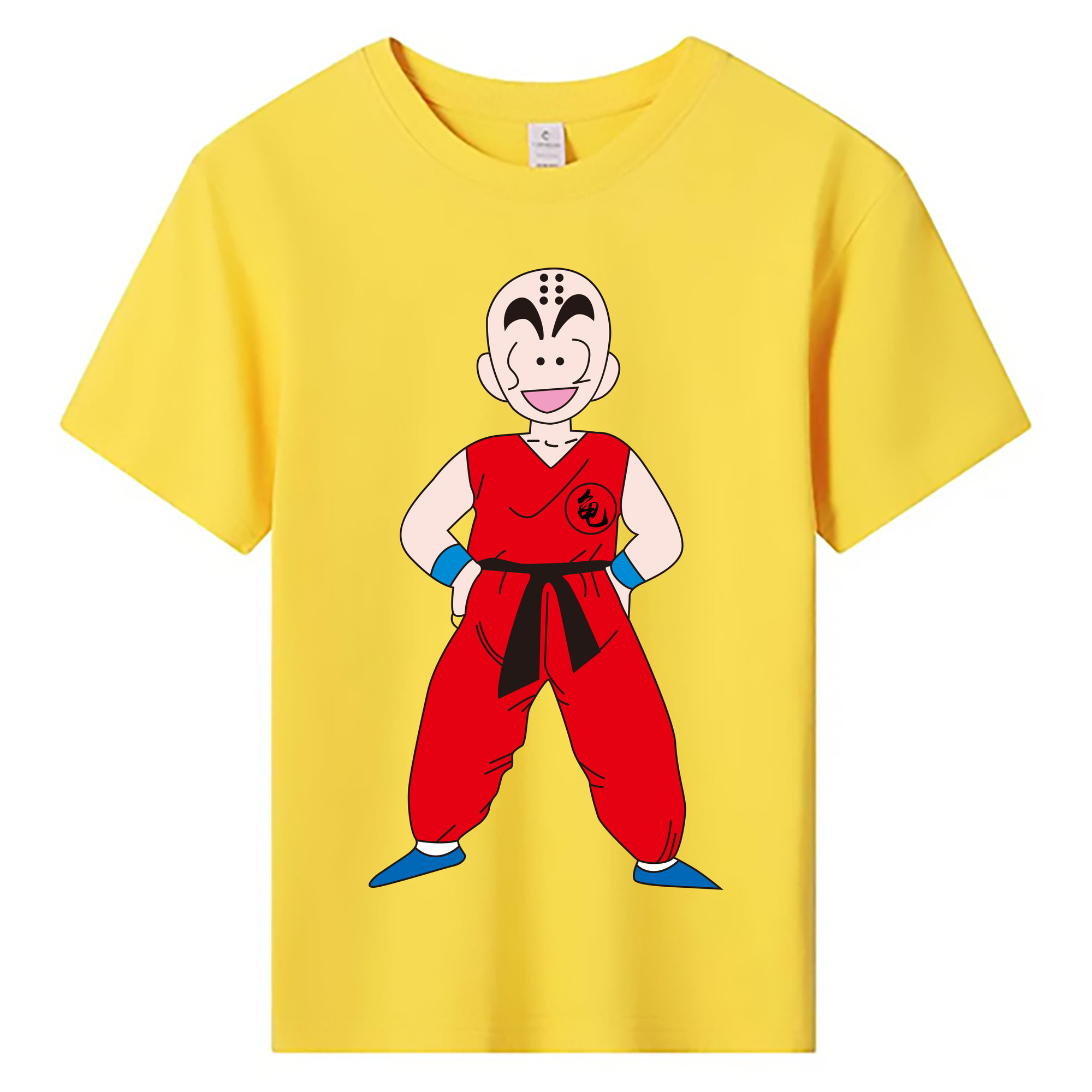 （画像用） ドラゴンボール クリリン DRAGON BALL krillin 綿100％キッズTシャツ（フロントプリント）