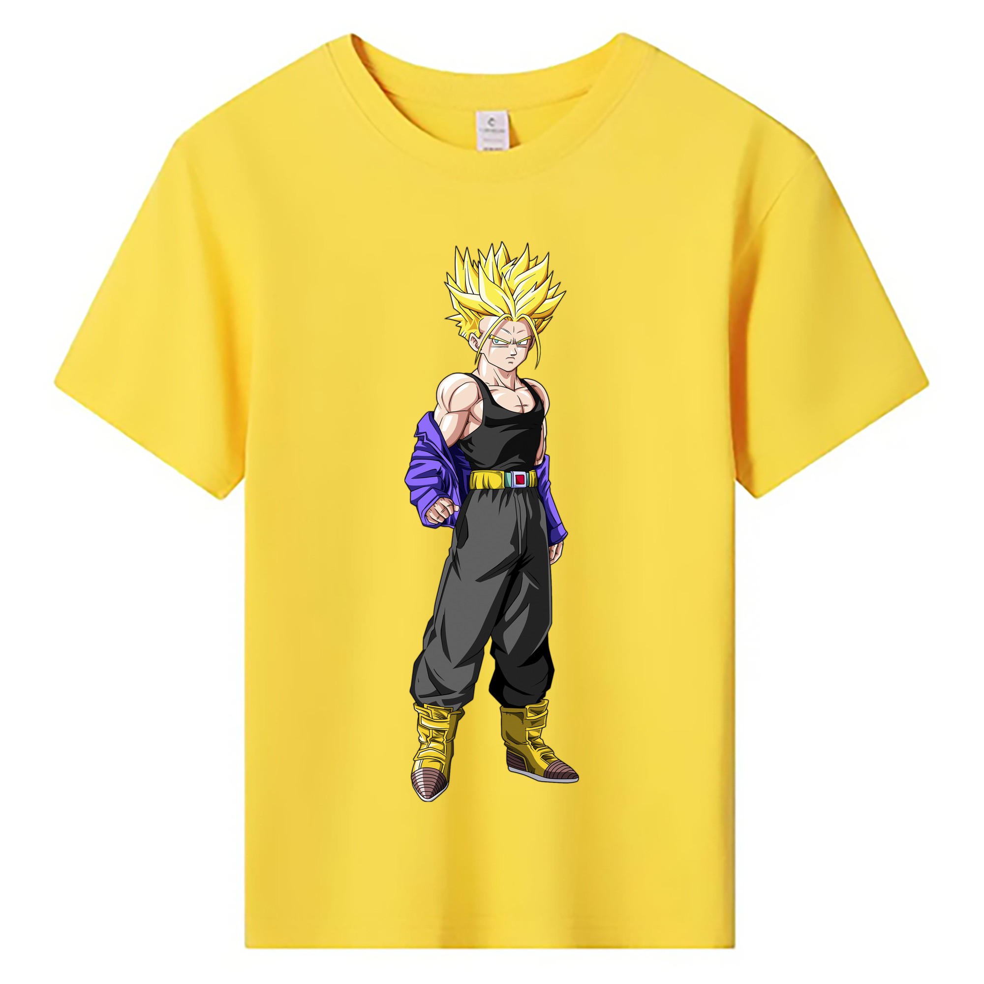 （画像用） ドラゴンボール トランクス（Torankusu）DRAGON BALL Trunks 綿100％キッズTシャツ（フロントプリント）