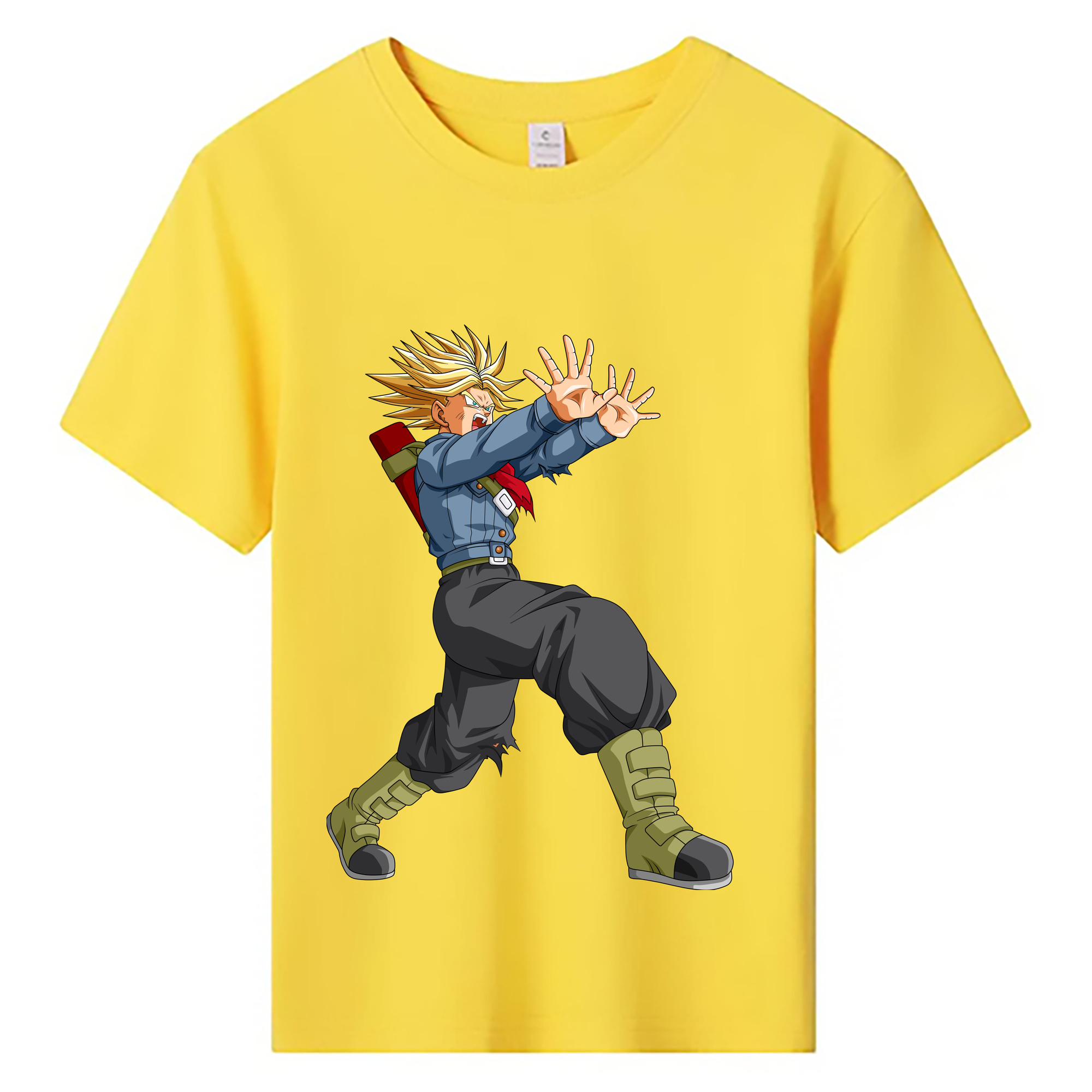 （画像用） ドラゴンボール トランクス（Torankusu）DRAGON BALL Trunks 綿100％キッズTシャツ（フロントプリント）