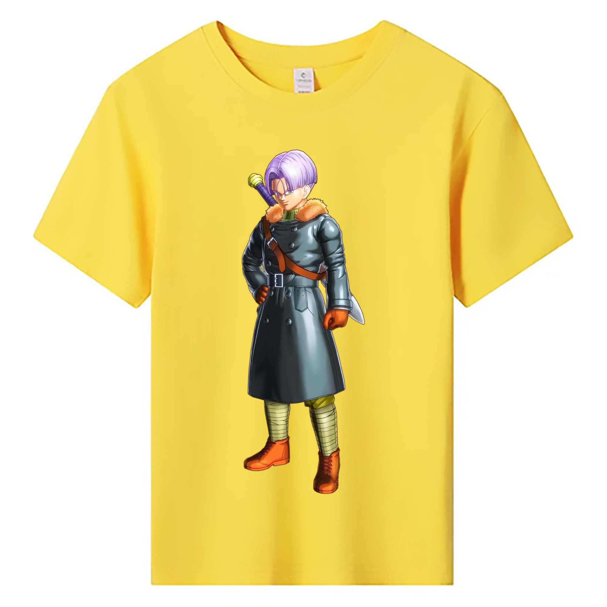 （画像用） ドラゴンボール トランクス（Torankusu）DRAGON BALL Trunks 綿100％キッズTシャツ（フロントプリント）