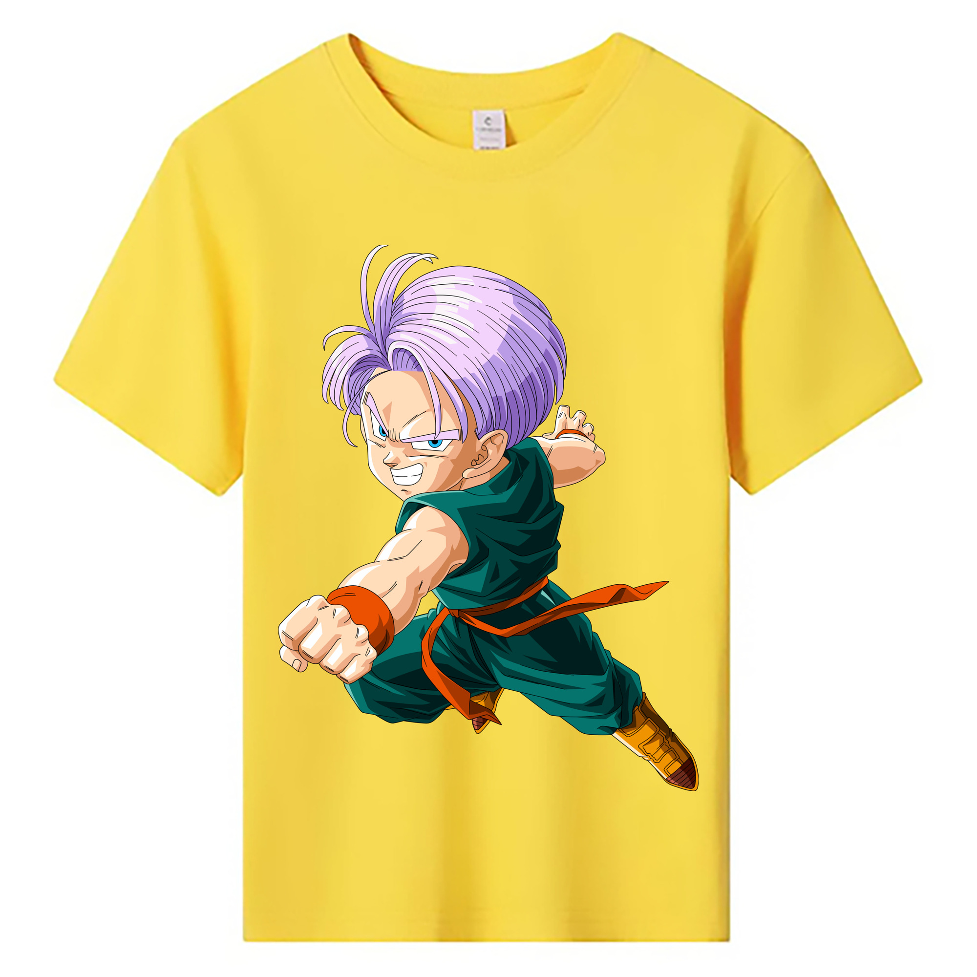 （画像用） ドラゴンボール トランクス（Torankusu）DRAGON BALL Trunks 綿100％キッズTシャツ（フロントプリント）