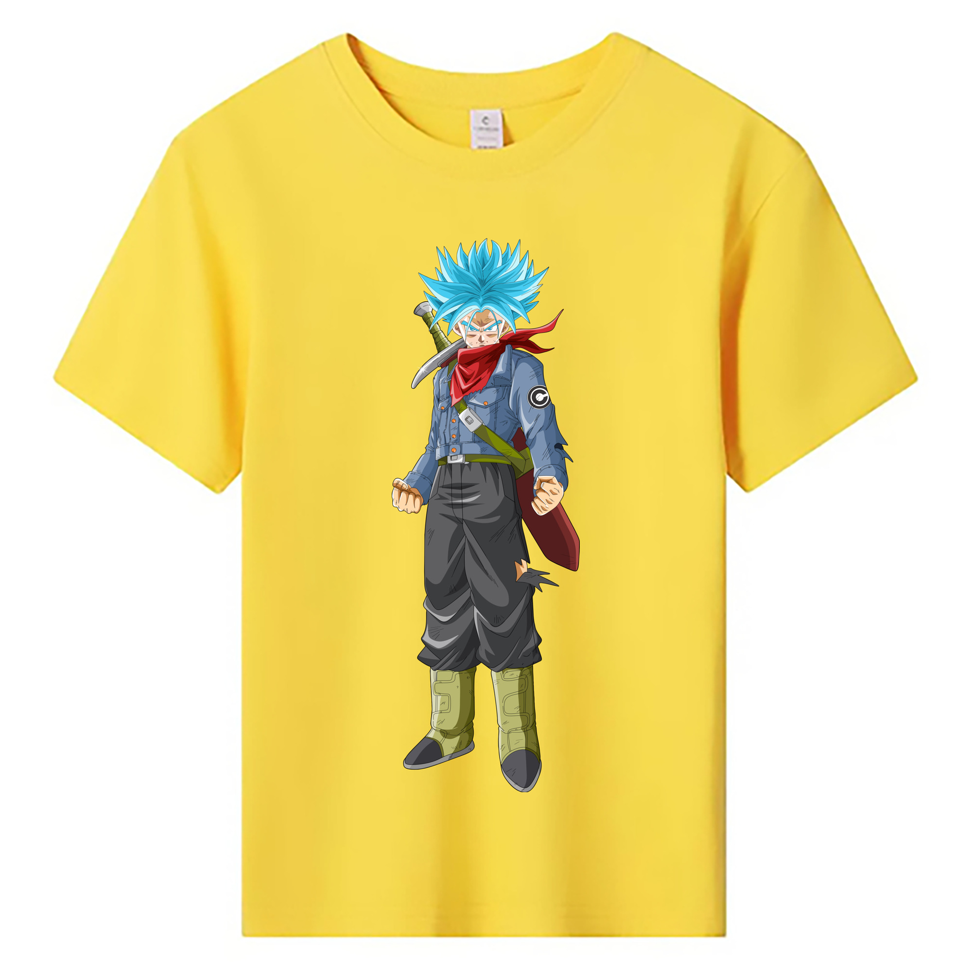（画像用） ドラゴンボール トランクス（Torankusu）DRAGON BALL Trunks 綿100％キッズTシャツ（フロントプリント）