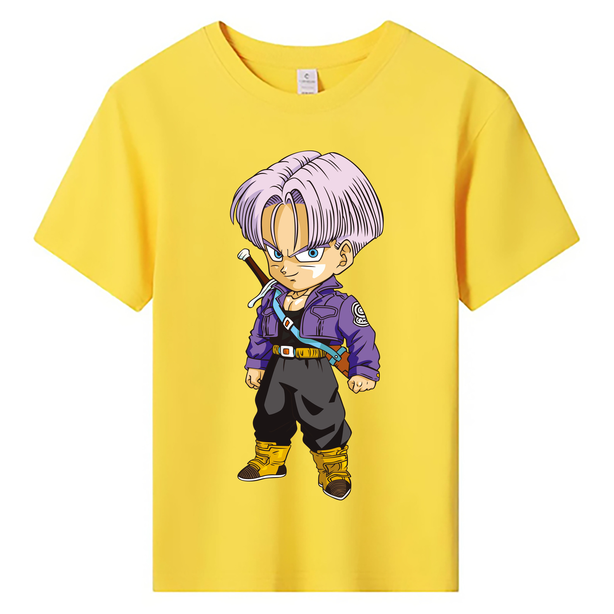 （画像用） ドラゴンボール トランクス（Torankusu）DRAGON BALL Trunks 綿100％キッズTシャツ（フロントプリント）