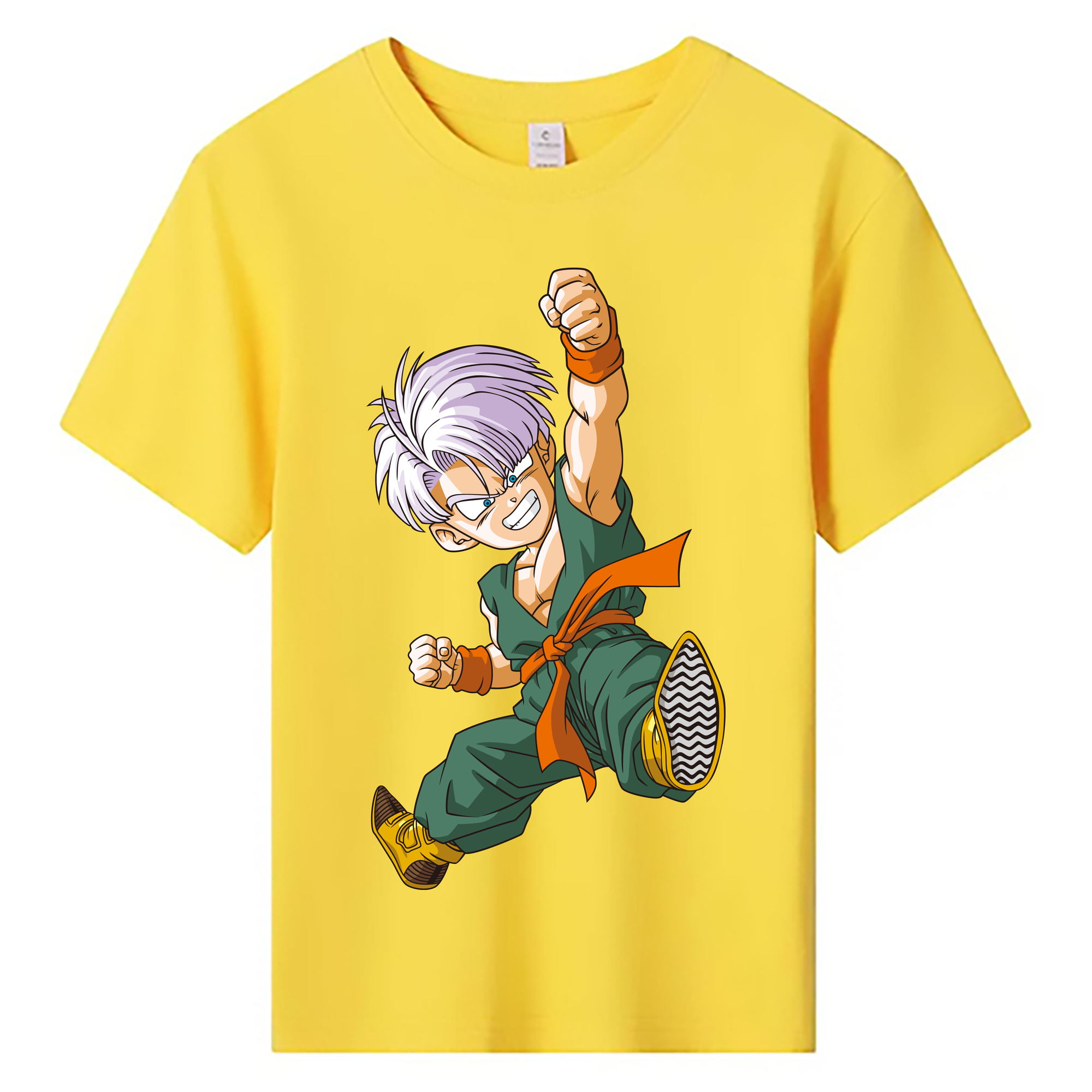（画像用） ドラゴンボール トランクス（Torankusu）DRAGON BALL Trunks 綿100％キッズTシャツ（フロントプリント）