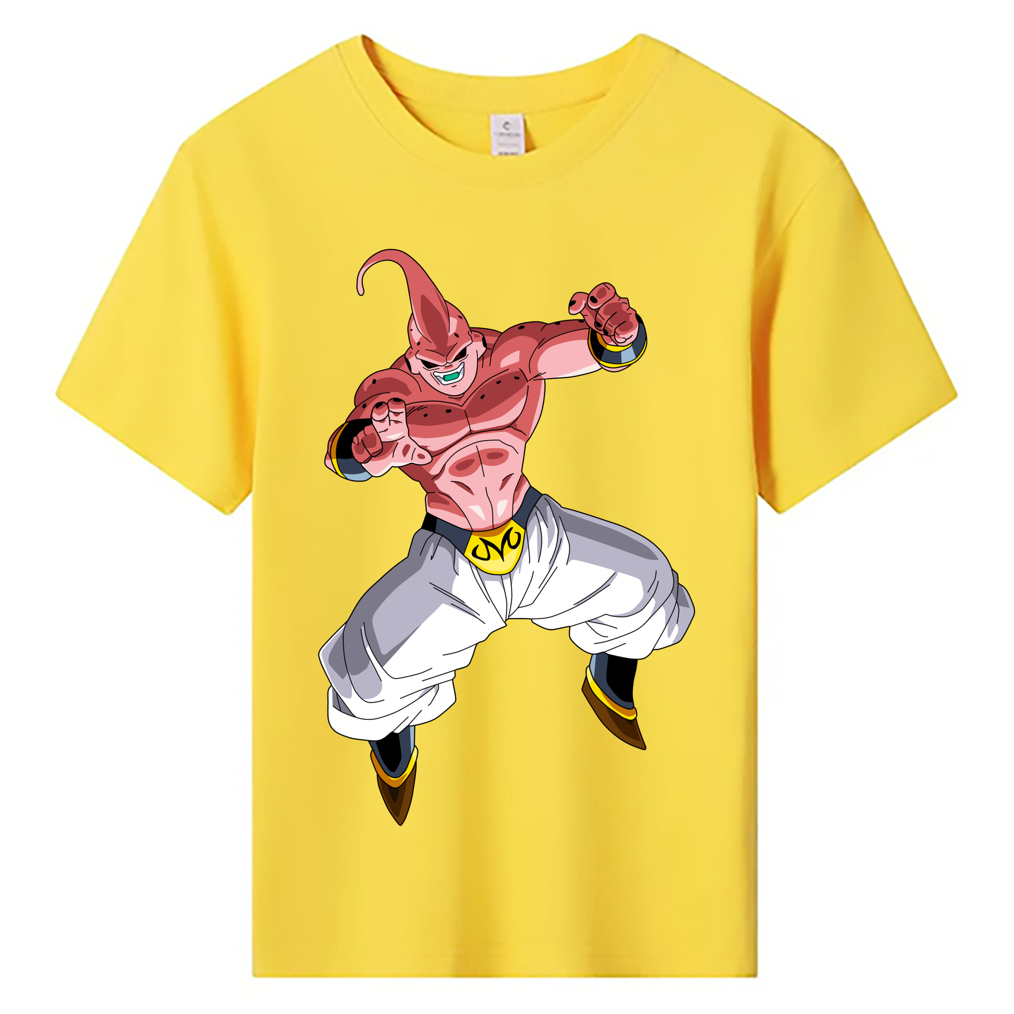 （画像用） ドラゴンボール 魔人ブウ DRAGON BALL Majin Buu 綿100％キッズTシャツ（フロントプリント）
