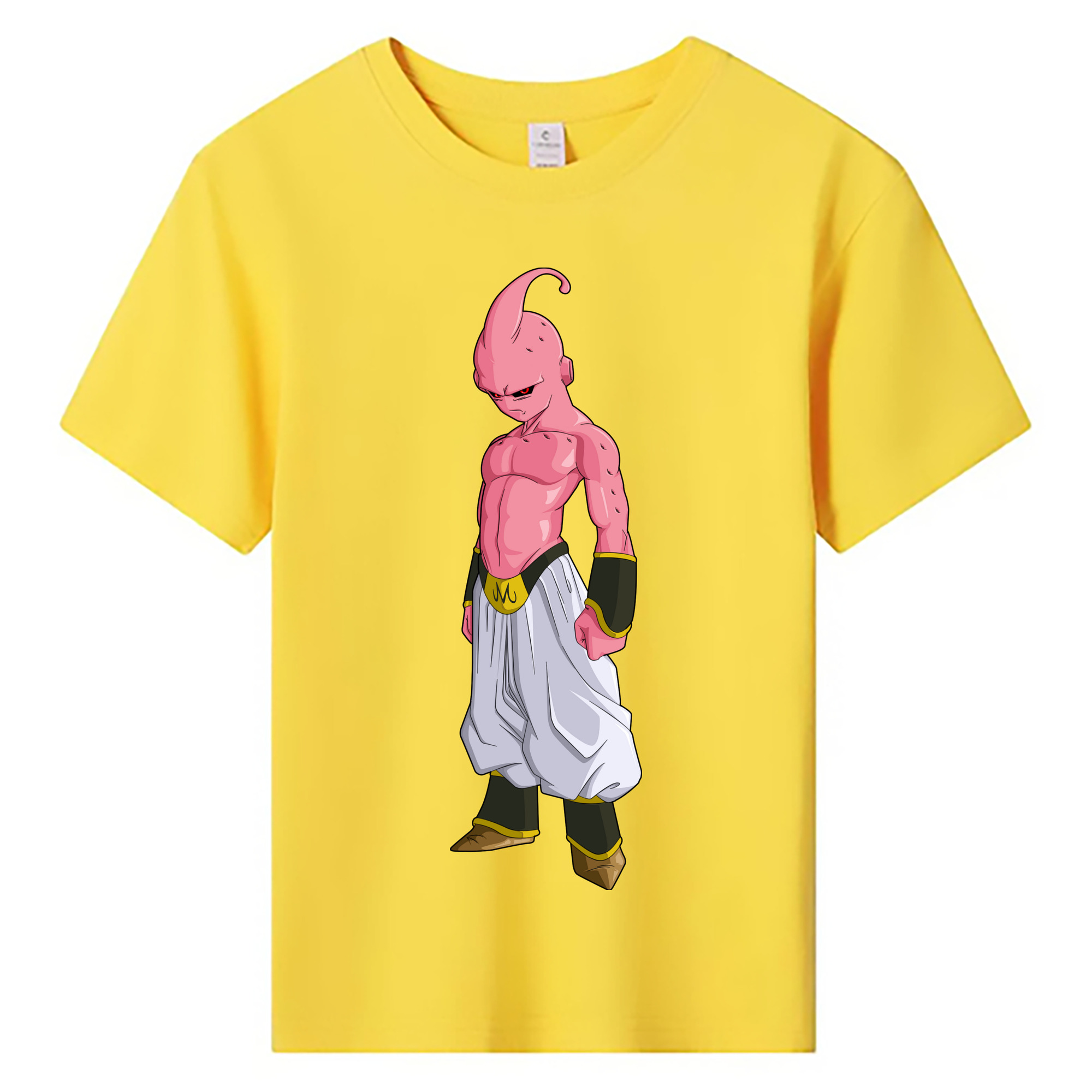 （画像用） ドラゴンボール 魔人ブウ DRAGON BALL Majin Buu 綿100％キッズTシャツ（フロントプリント）