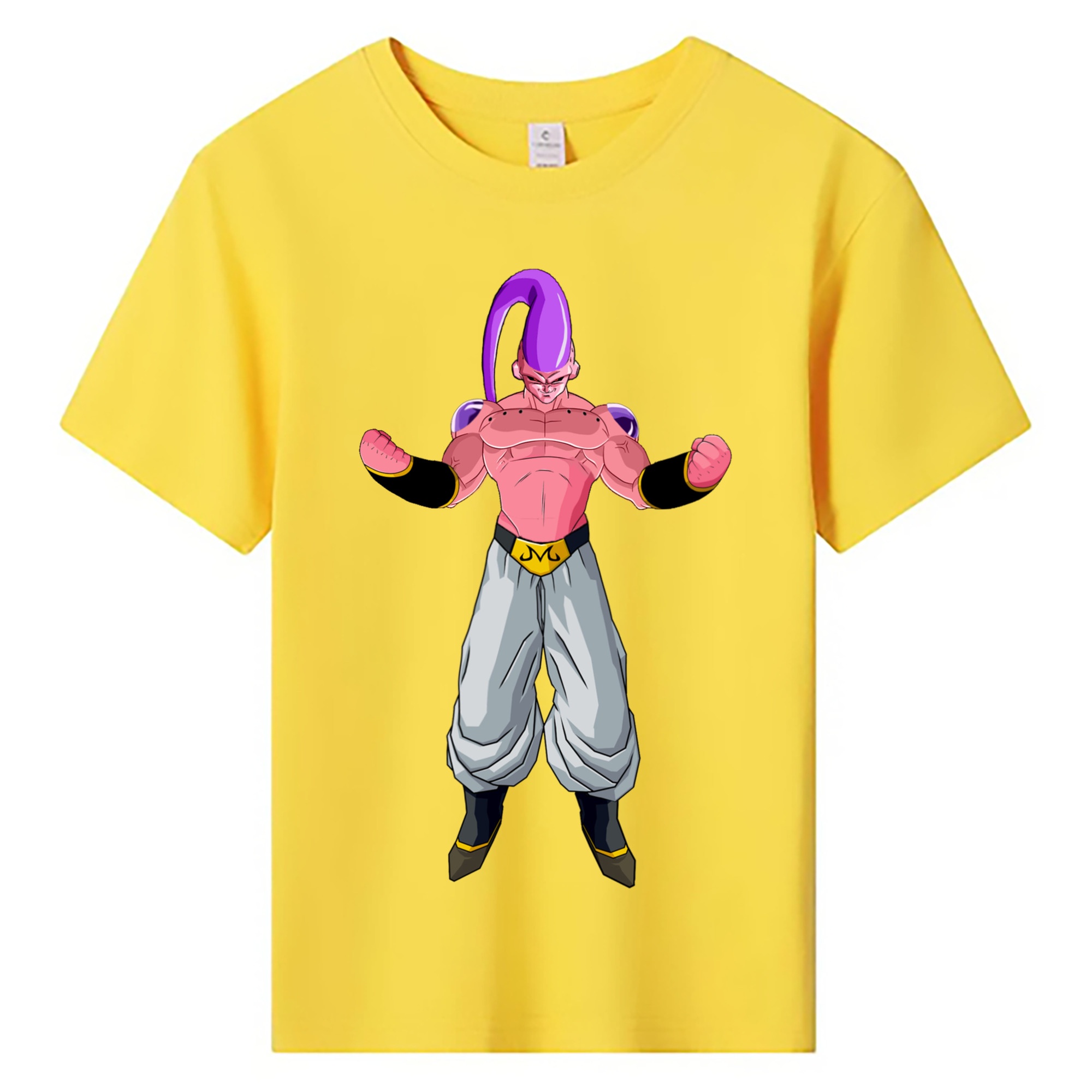 （画像用） ドラゴンボール 魔人ブウ DRAGON BALL Majin Buu 綿100％キッズTシャツ（フロントプリント）