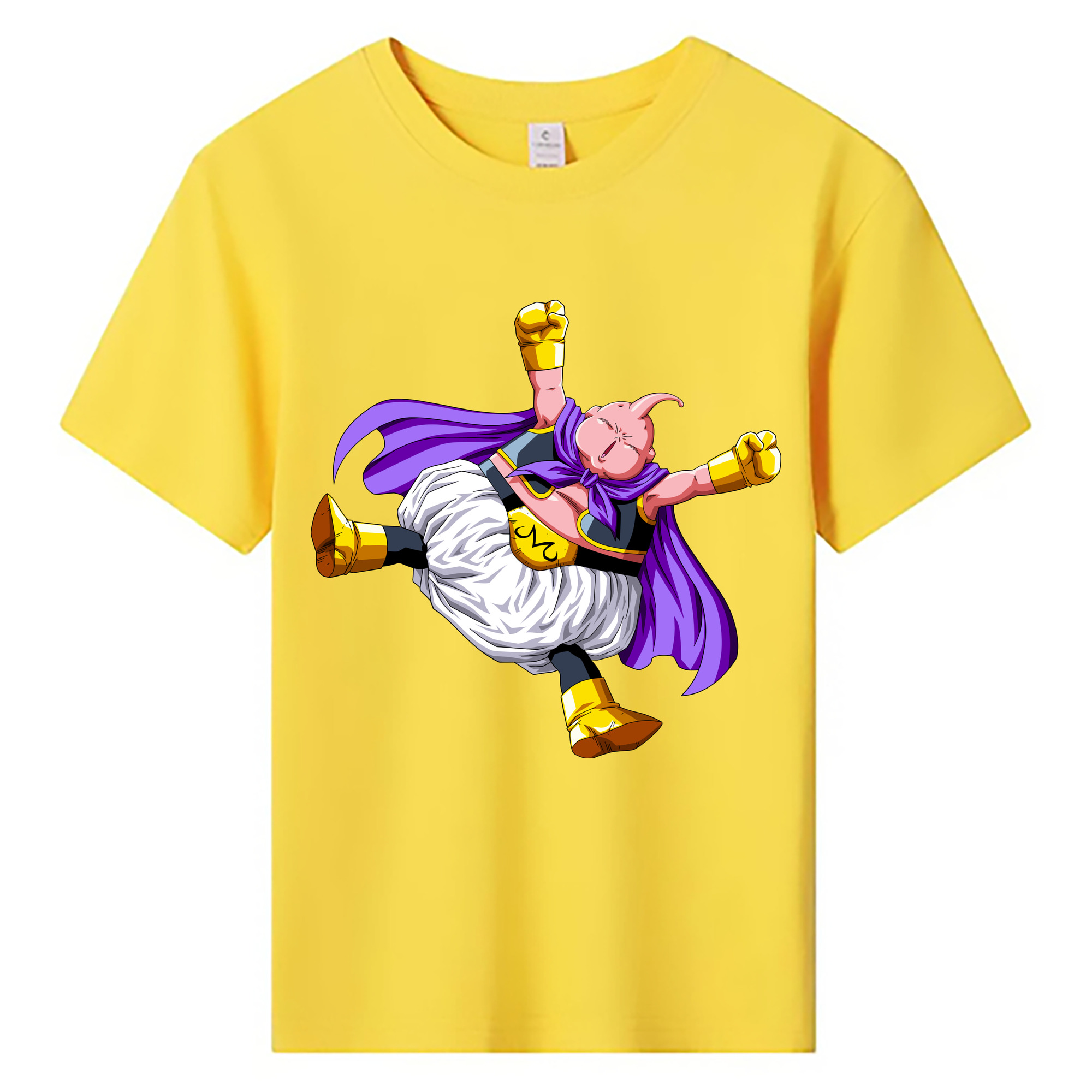 （画像用） ドラゴンボール 魔人ブウ DRAGON BALL Majin Buu 綿100％キッズTシャツ（フロントプリント）