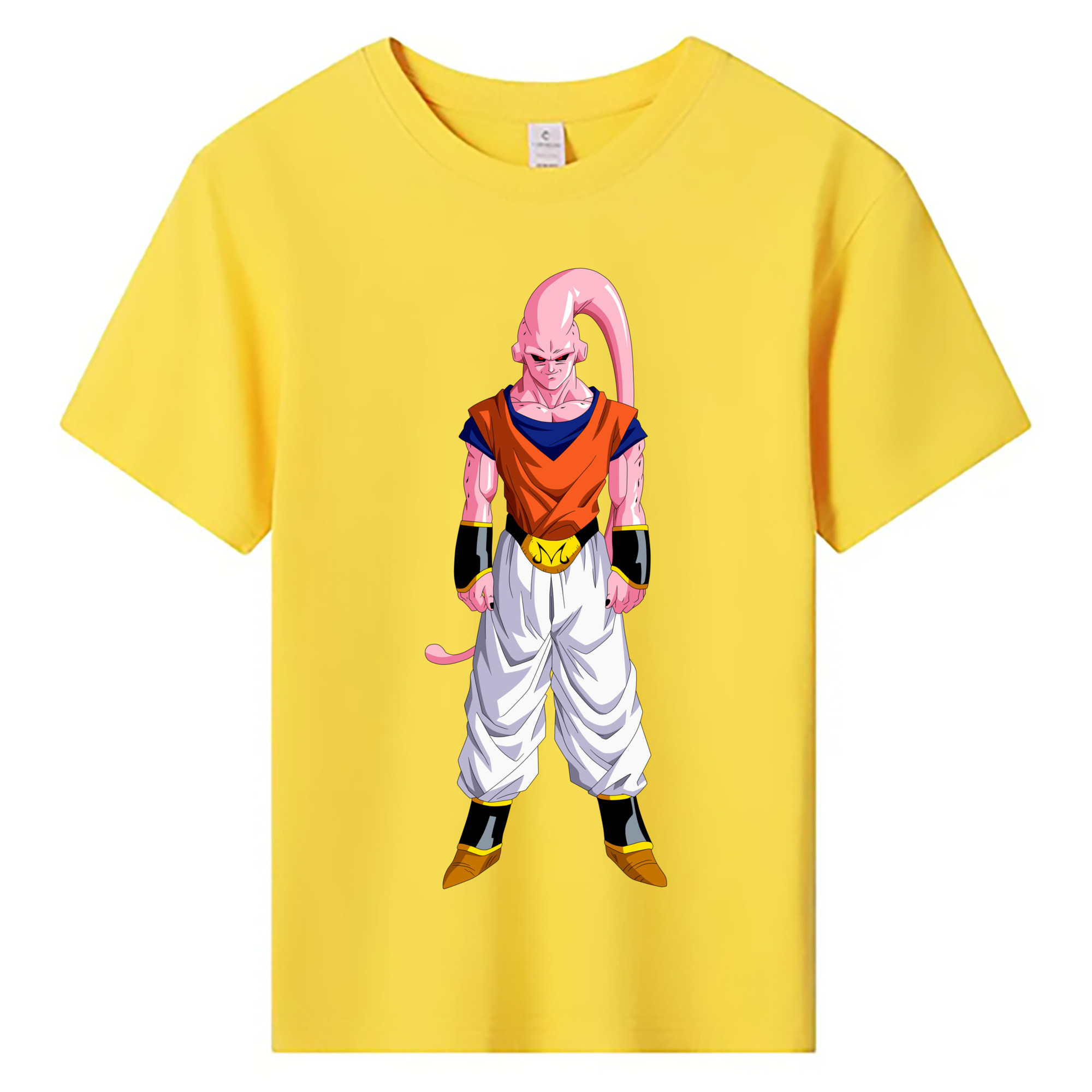 （画像用） ドラゴンボール 魔人ブウ DRAGON BALL Majin Buu 綿100％キッズTシャツ（フロントプリント）