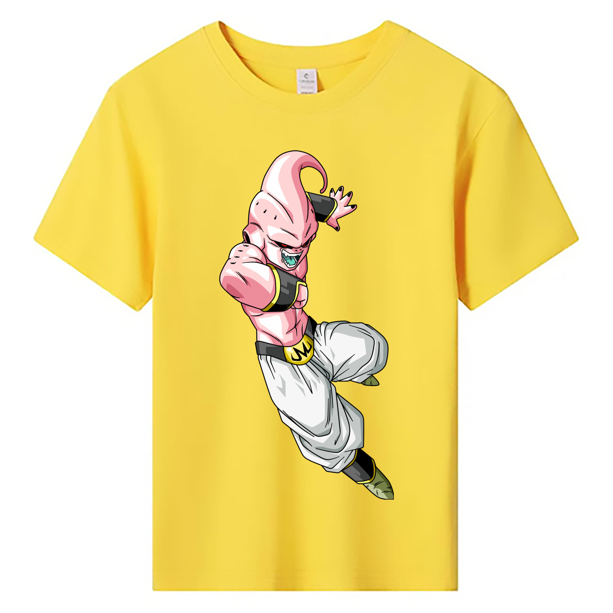 （画像用） ドラゴンボール 魔人ブウ DRAGON BALL Majin Buu 綿100％キッズTシャツ（フロントプリント）