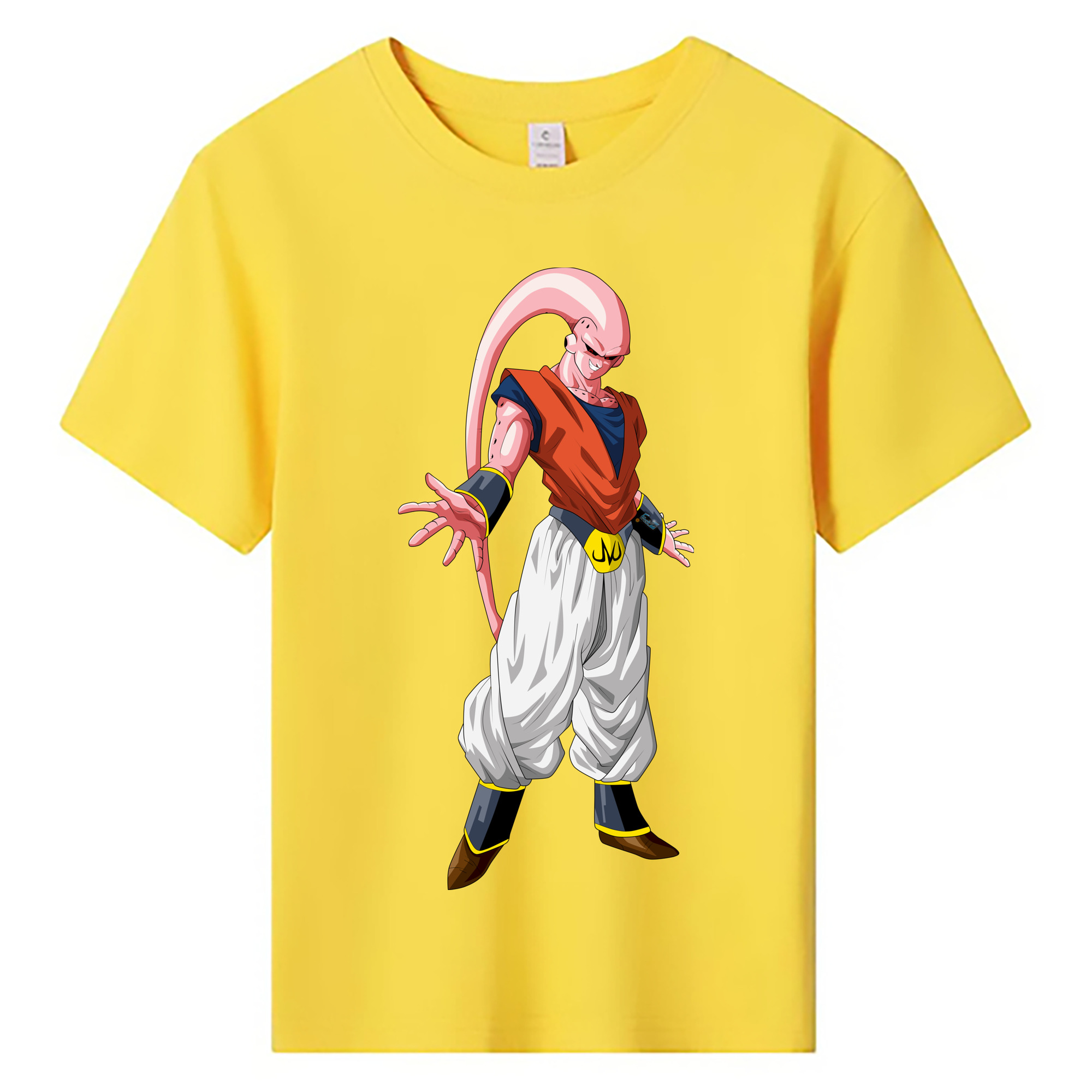 （画像用） ドラゴンボール 魔人ブウ DRAGON BALL Majin Buu 綿100％キッズTシャツ（フロントプリント）