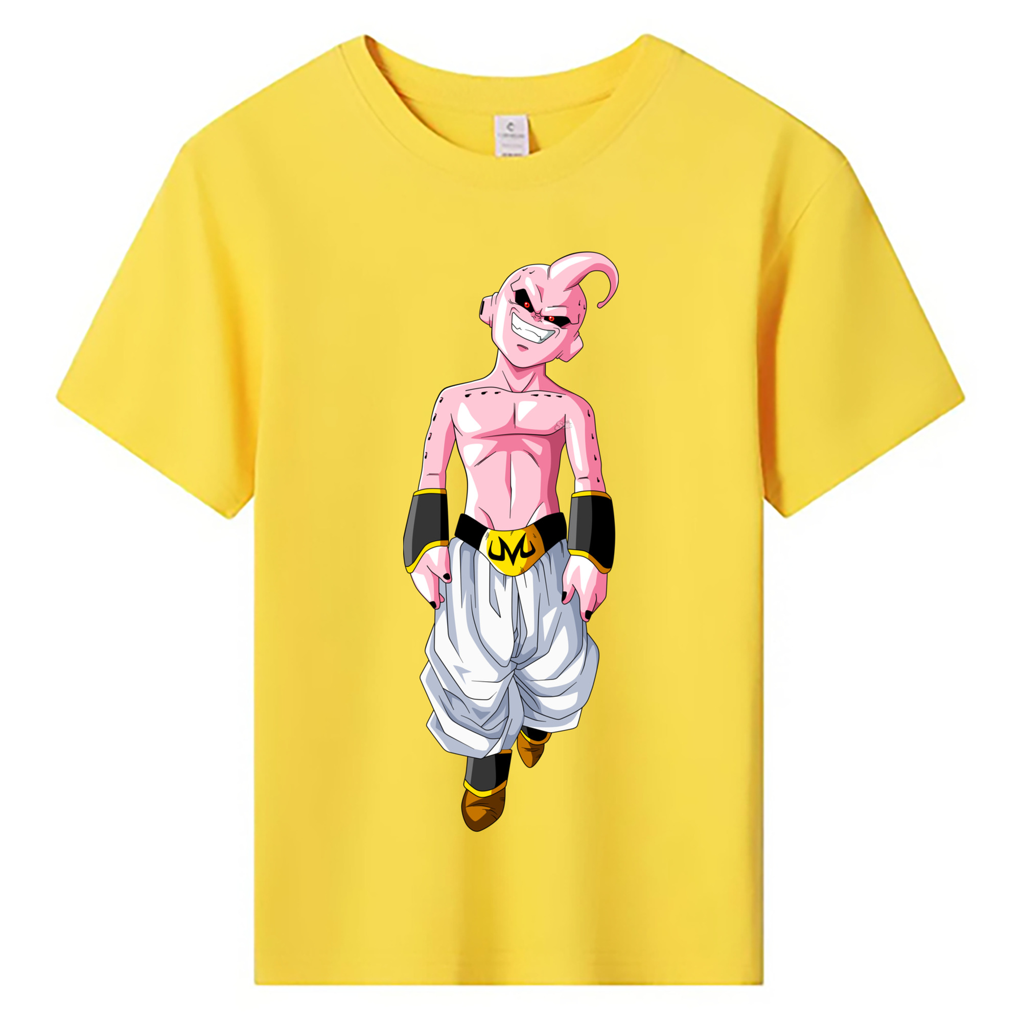 （画像用） ドラゴンボール 魔人ブウ DRAGON BALL Majin Buu 綿100％キッズTシャツ（フロントプリント）