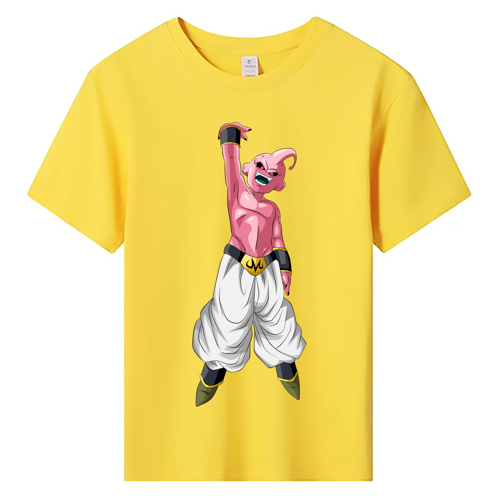 （画像用） ドラゴンボール 魔人ブウ DRAGON BALL Majin Buu 綿100％キッズTシャツ（フロントプリント）