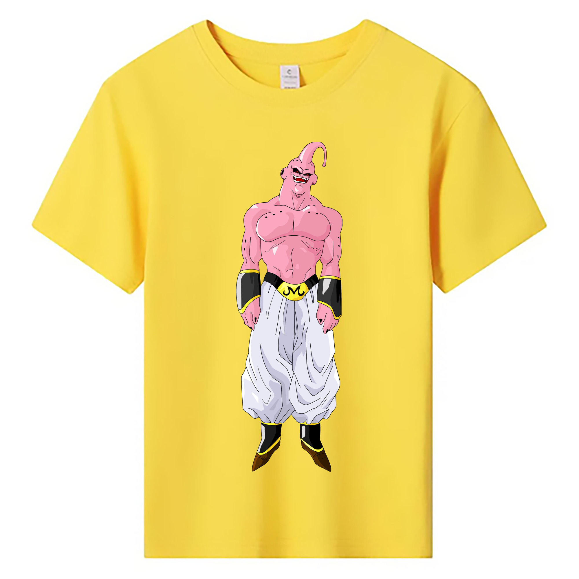 （画像用） ドラゴンボール 魔人ブウ DRAGON BALL Majin Buu 綿100％キッズTシャツ（フロントプリント）
