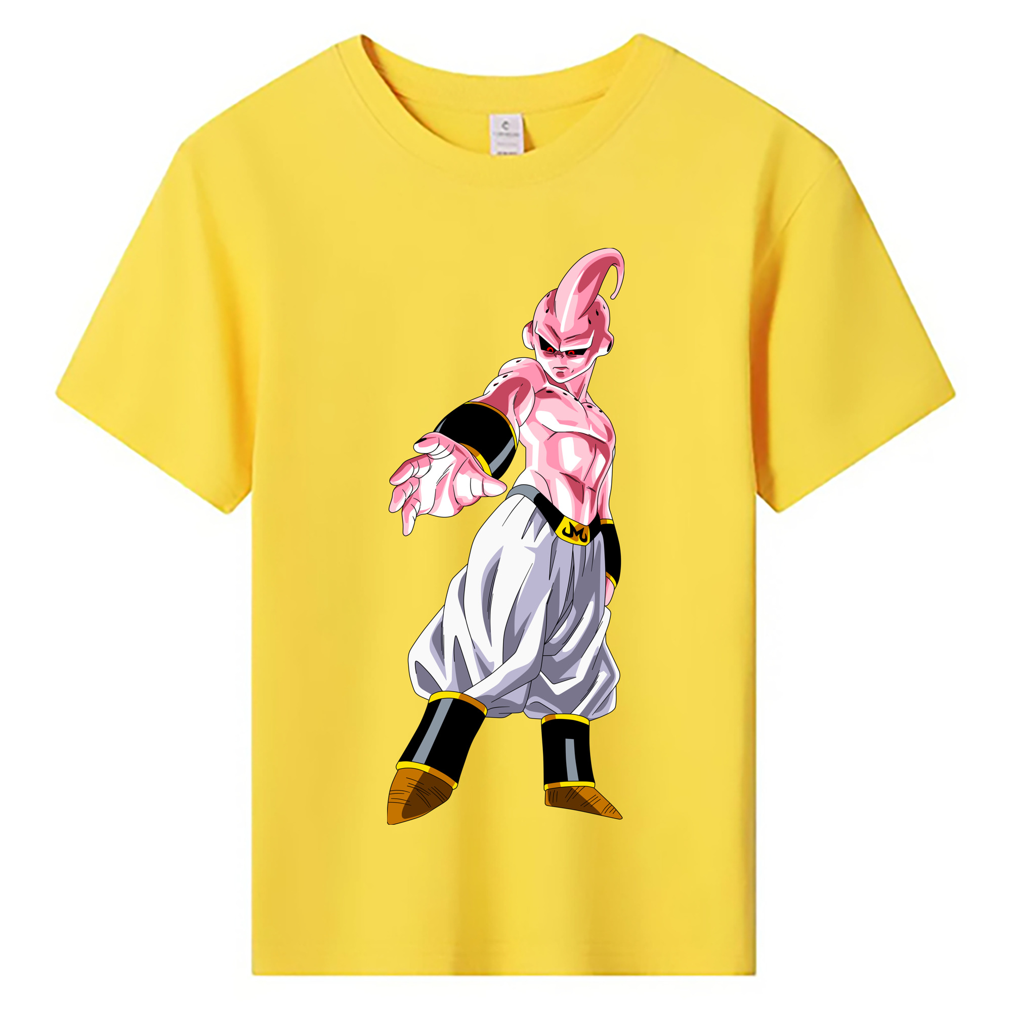 （画像用） ドラゴンボール 魔人ブウ DRAGON BALL Majin Buu 綿100％キッズTシャツ（フロントプリント）