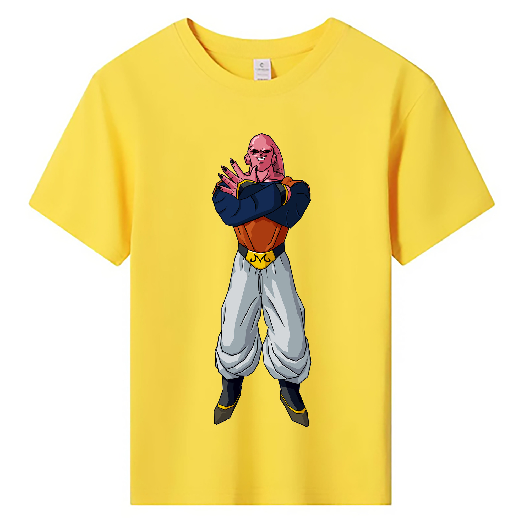 （画像用） ドラゴンボール 魔人ブウ DRAGON BALL Majin Buu 綿100％キッズTシャツ（フロントプリント）
