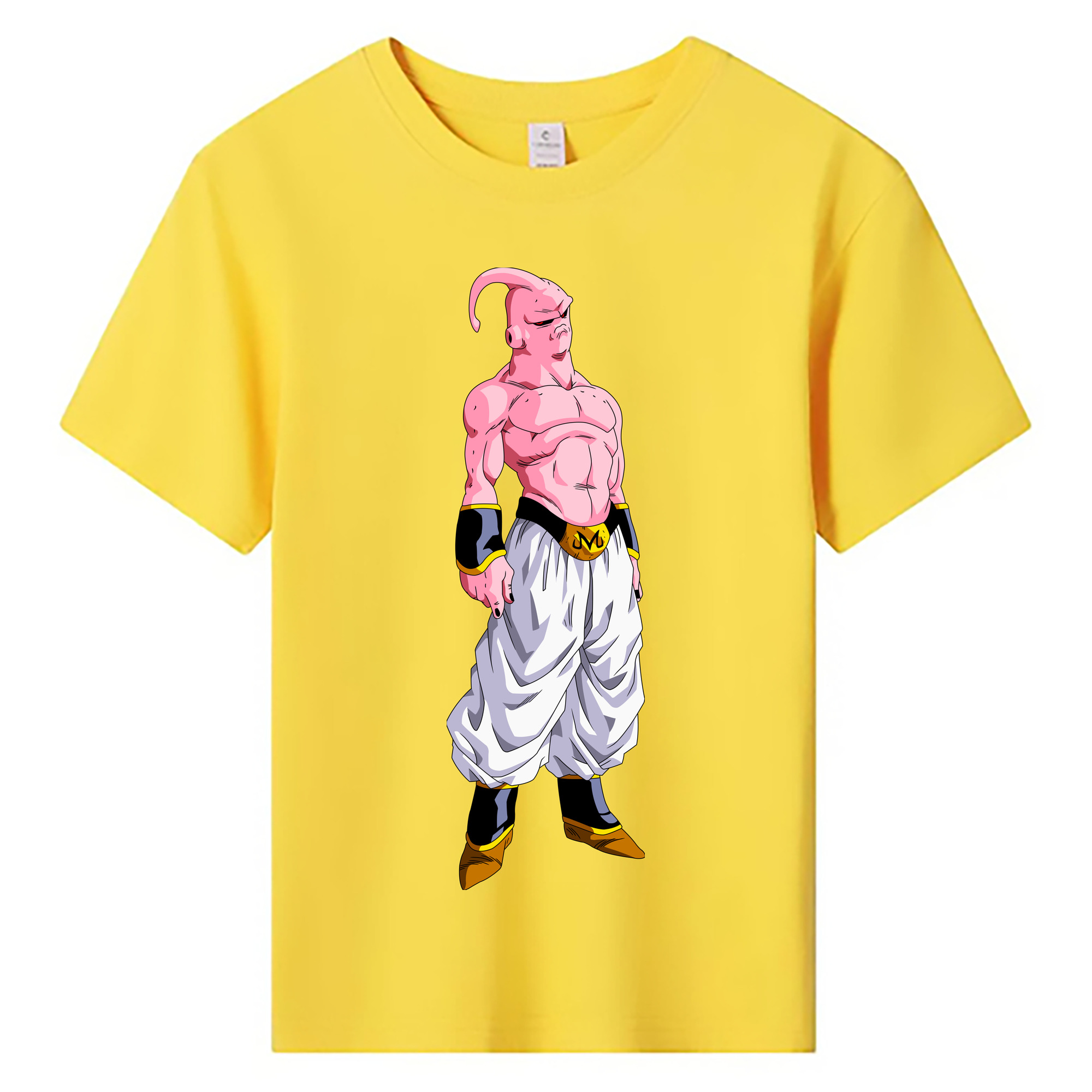 （画像用） ドラゴンボール 魔人ブウ DRAGON BALL Majin Buu 綿100％キッズTシャツ（フロントプリント）