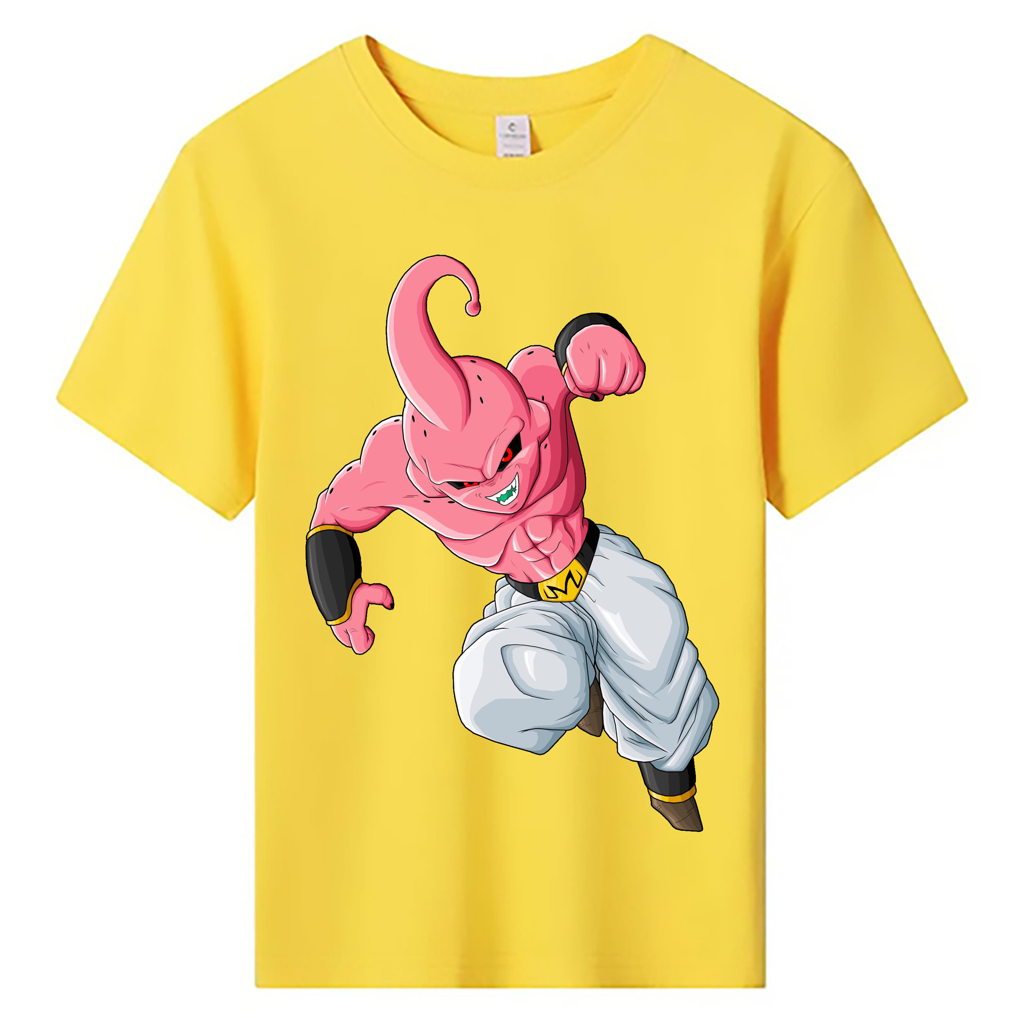 （画像用） ドラゴンボール 魔人ブウ DRAGON BALL Majin Buu 綿100％キッズTシャツ（フロントプリント）