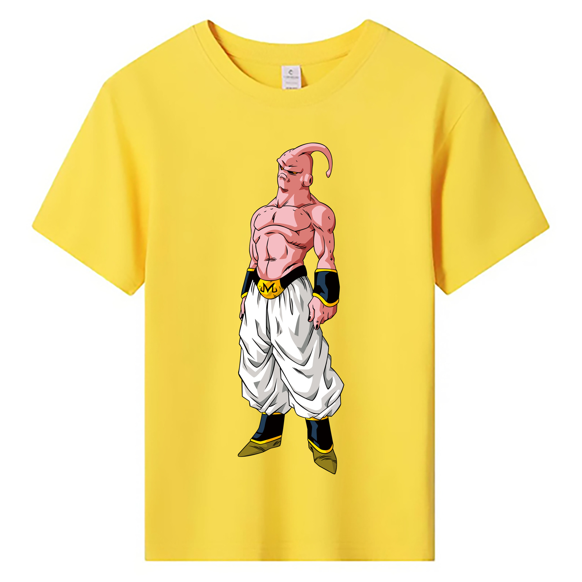（画像用） ドラゴンボール 魔人ブウ DRAGON BALL Majin Buu 綿100％キッズTシャツ（フロントプリント）