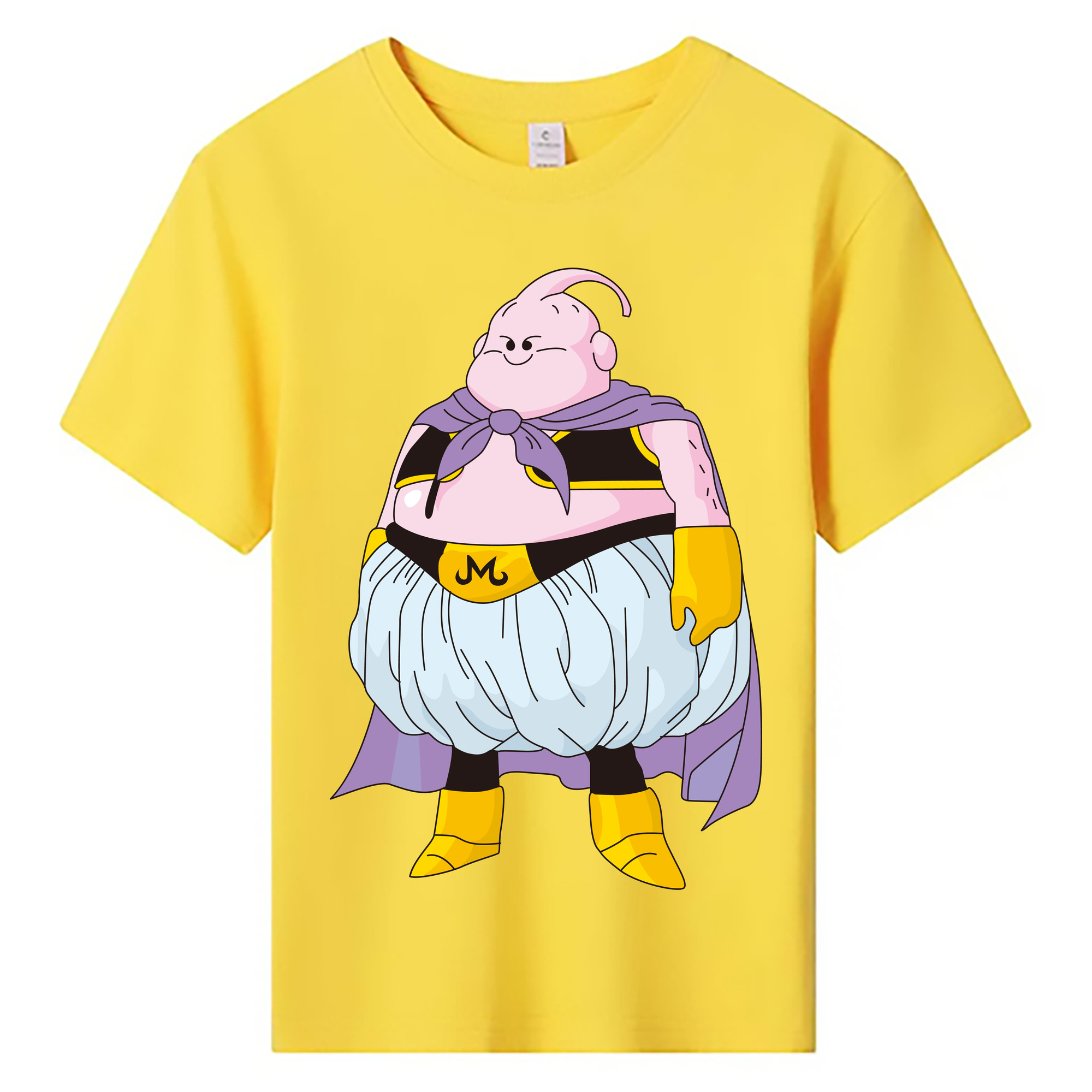 （画像用） ドラゴンボール 魔人ブウ DRAGON BALL Majin Buu 綿100％キッズTシャツ（フロントプリント）