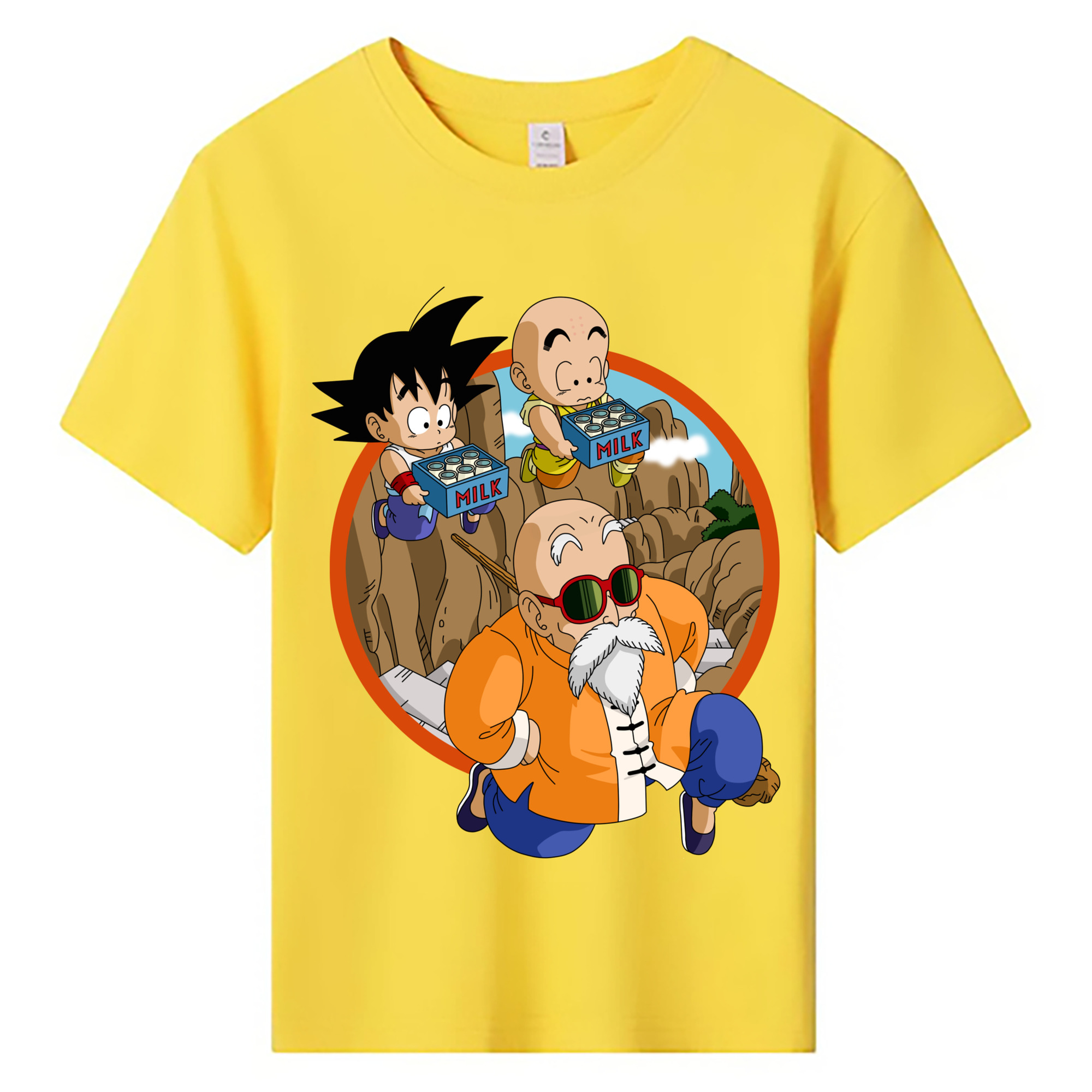 （画像用） ドラゴンボール 亀仙人（かめせんにん） DRAGON BALL Master Roshi Kame Sennin 綿100％キッズTシャツ（フロントプリント）