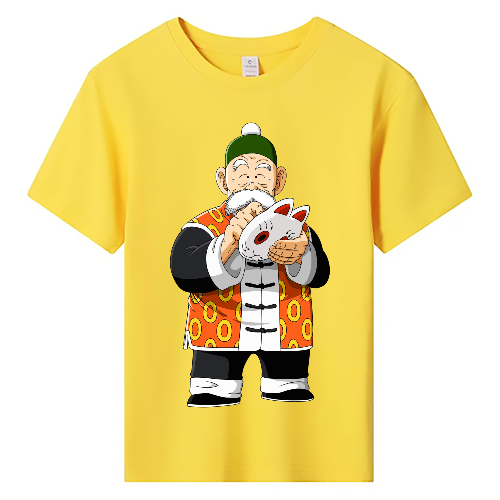 （画像用） ドラゴンボール 亀仙人（かめせんにん） DRAGON BALL Master Roshi Kame Sennin 綿100％キッズTシャツ（フロントプリント）