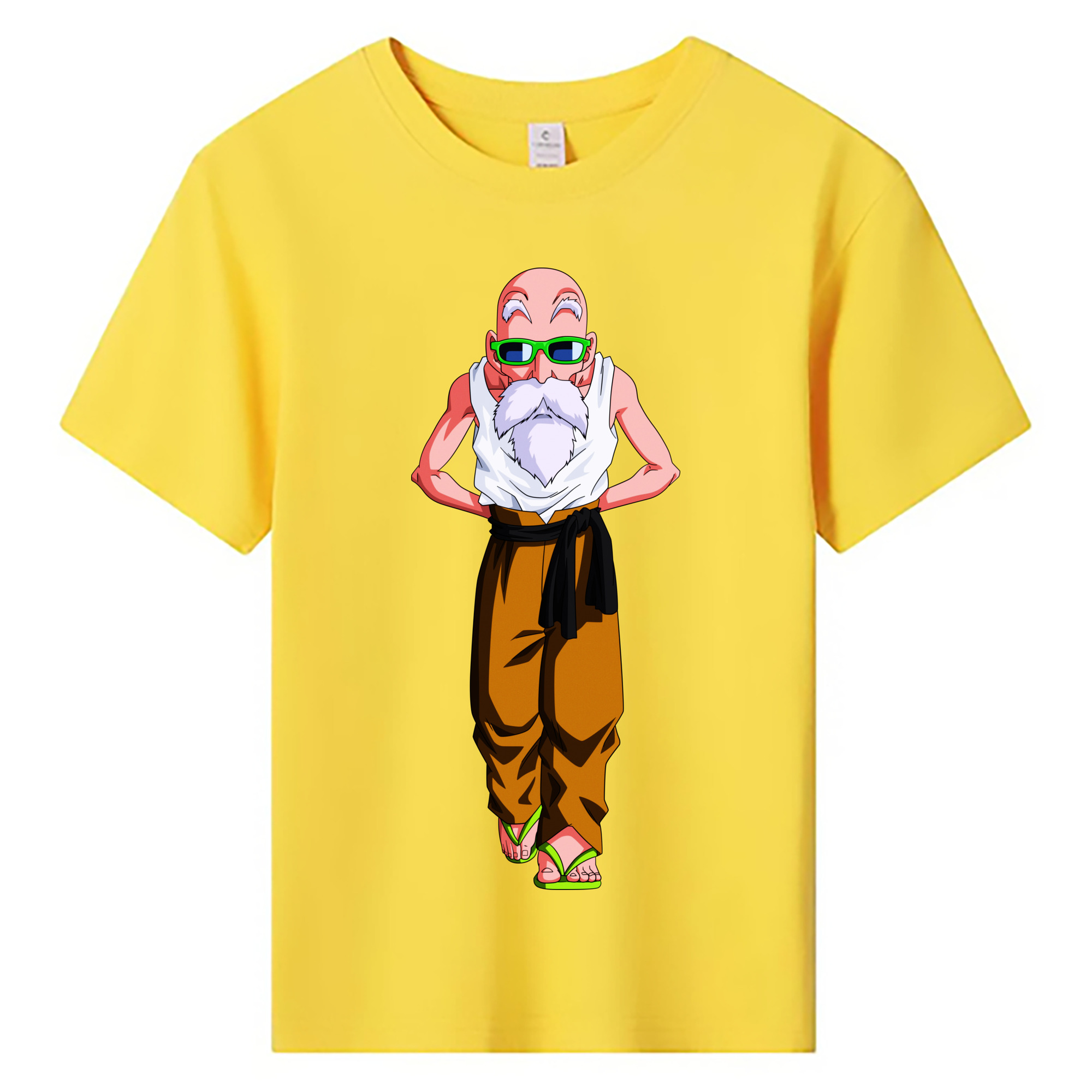 （画像用） ドラゴンボール 亀仙人（かめせんにん） DRAGON BALL Master Roshi Kame Sennin 綿100％キッズTシャツ（フロントプリント）