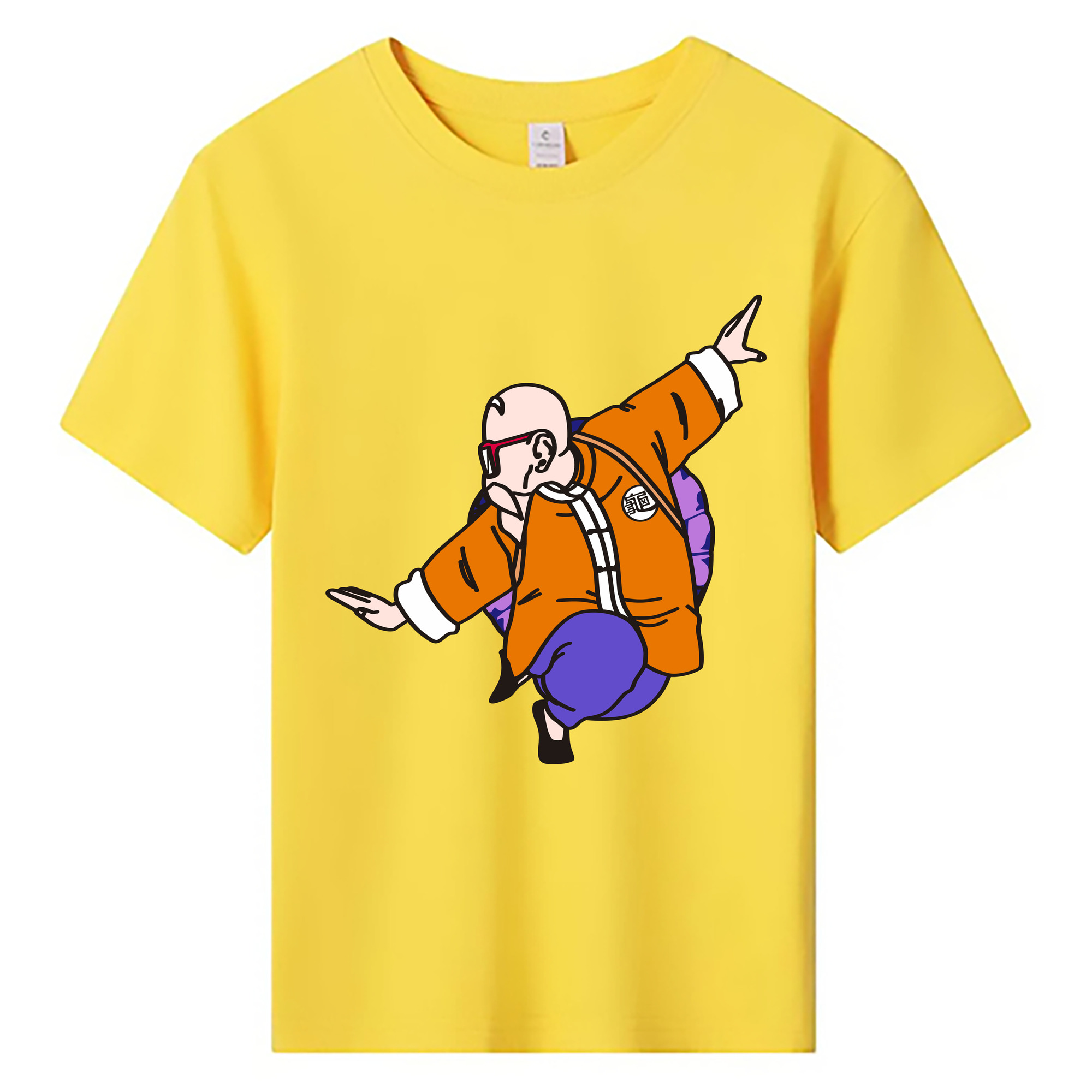 （画像用） ドラゴンボール 亀仙人（かめせんにん） DRAGON BALL Master Roshi Kame Sennin 綿100％キッズTシャツ（フロントプリント）