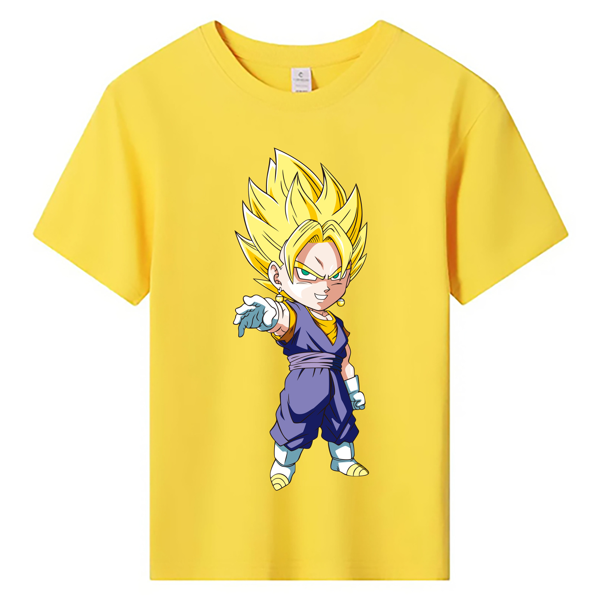 （画像用） ドラゴンボール ベジット DRAGON BALL Vegetto 綿100％キッズTシャツ（フロントプリント）