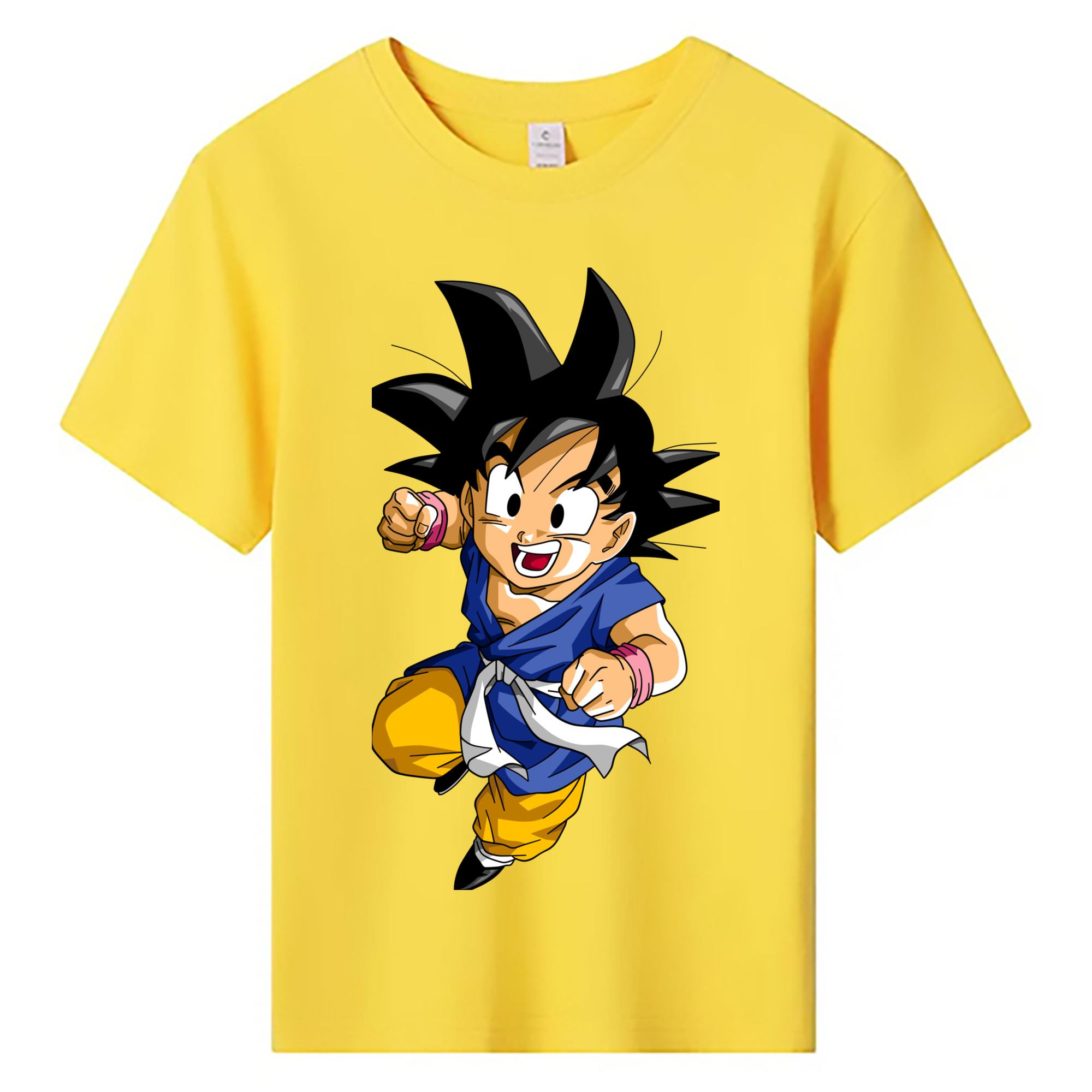 （画像用） ドラゴンボール 孫悟天 そん ごてん DRAGON BALL Son Goten 綿100％キッズTシャツ（フロントプリント）
