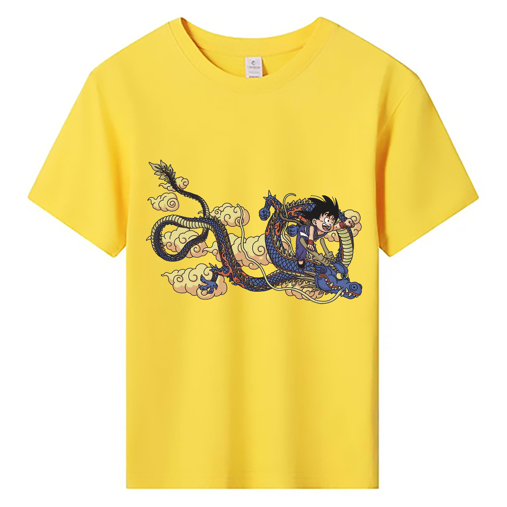 （画像用） ドラゴンボール 神龍 シェンロン DRAGON BALL Shenron 綿100％キッズTシャツ（フロントプリント）