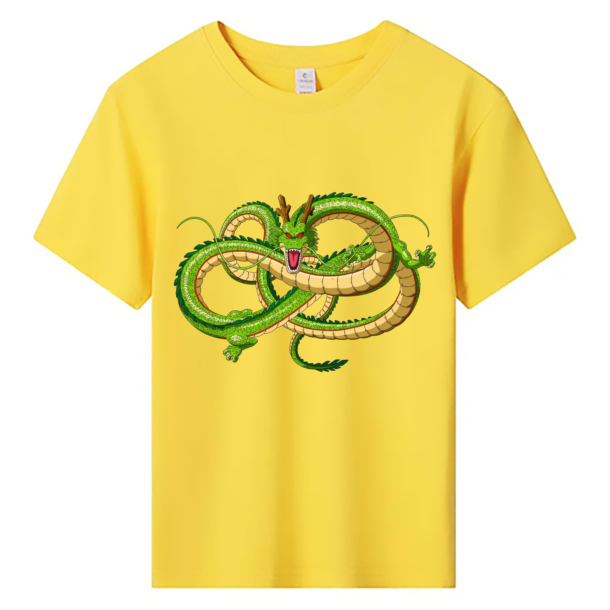 （画像用） ドラゴンボール 神龍 シェンロン DRAGON BALL Shenron 綿100％キッズTシャツ（フロントプリント）