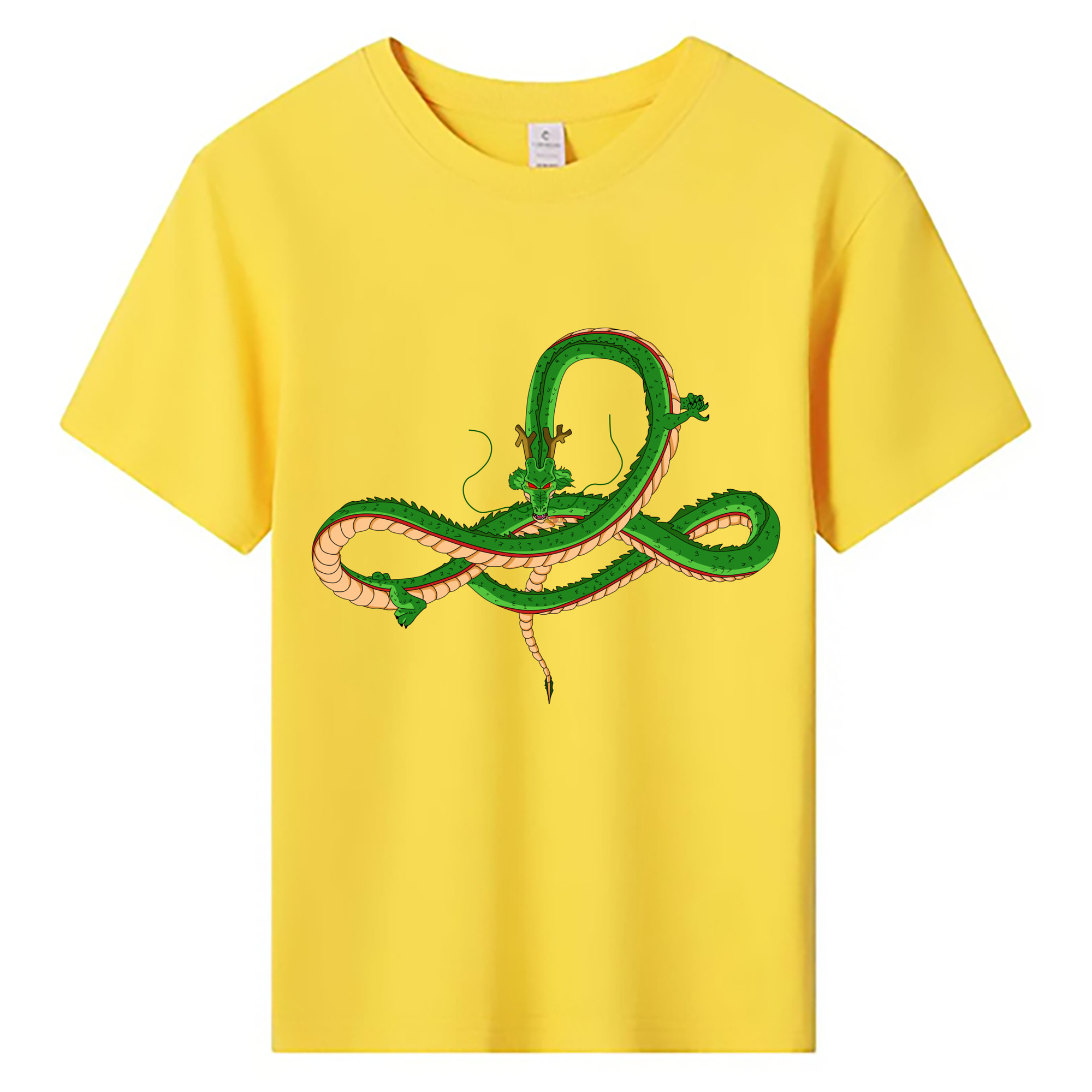 （画像用） ドラゴンボール 神龍 シェンロン DRAGON BALL Shenron 綿100％キッズTシャツ（フロントプリント）