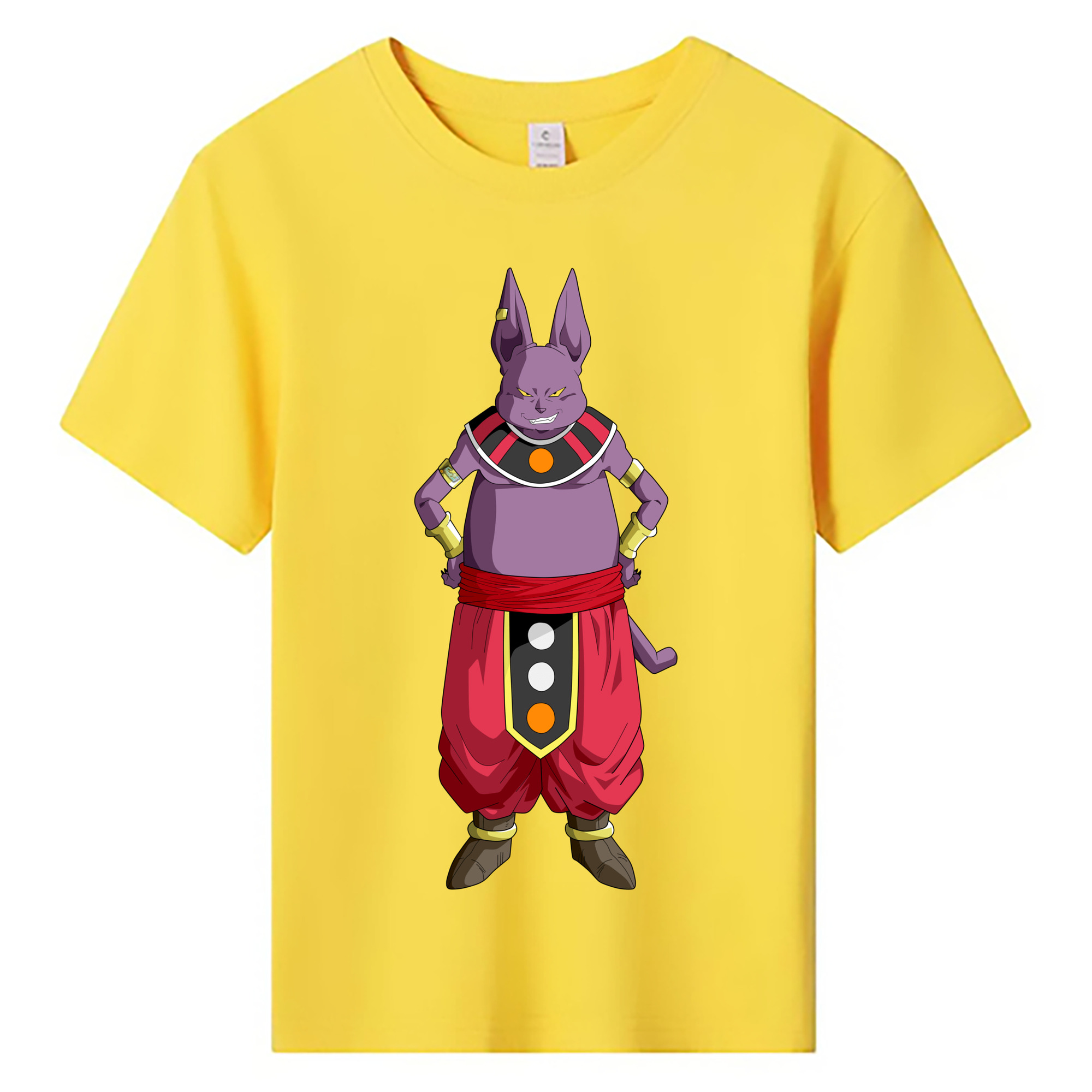 （画像用） ドラゴンボール シャンパ DRAGON BALL Champa 綿100％キッズTシャツ（フロントプリント）