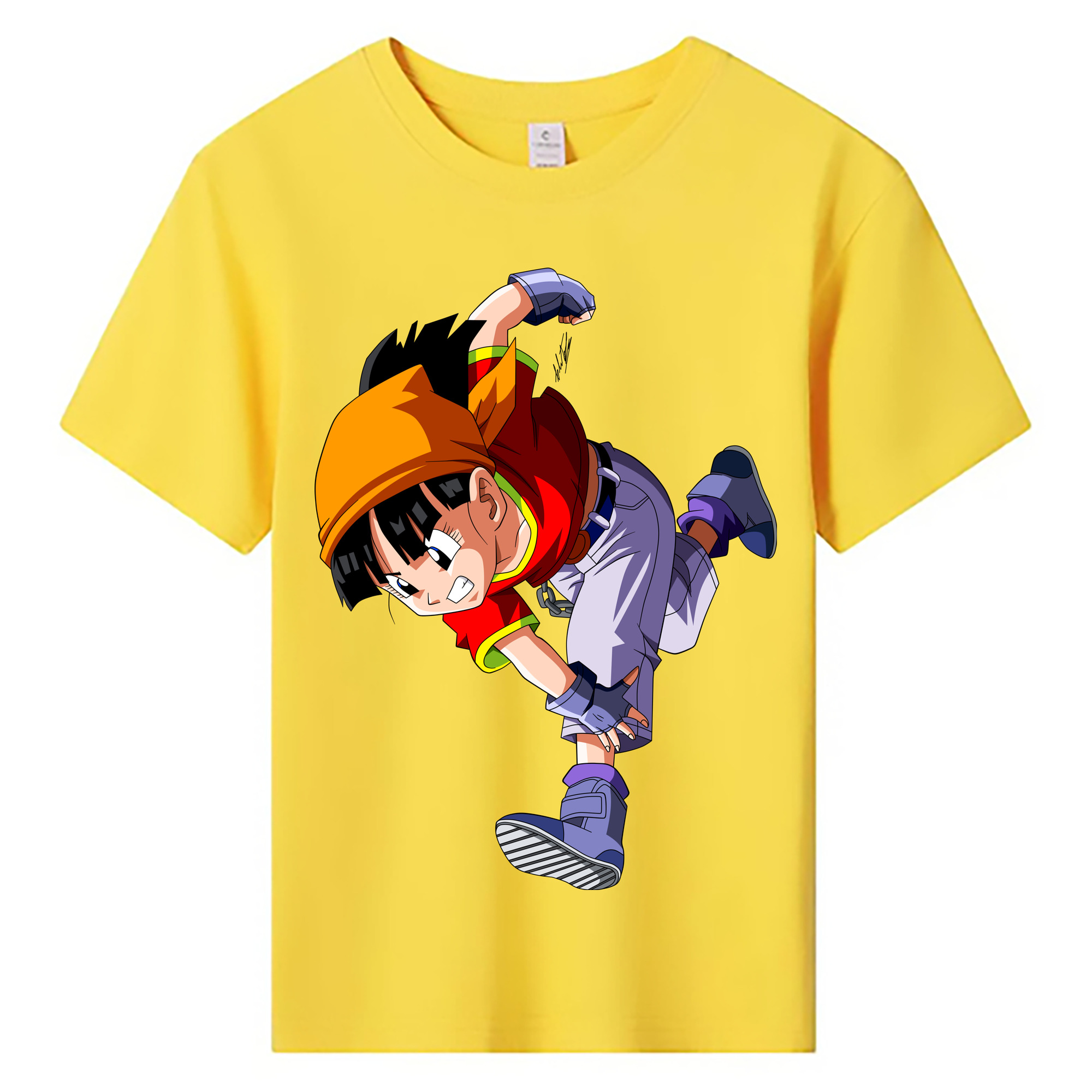 （画像用） ドラゴンボール パン DRAGON BALL Pan 綿100％キッズTシャツ（フロントプリント）