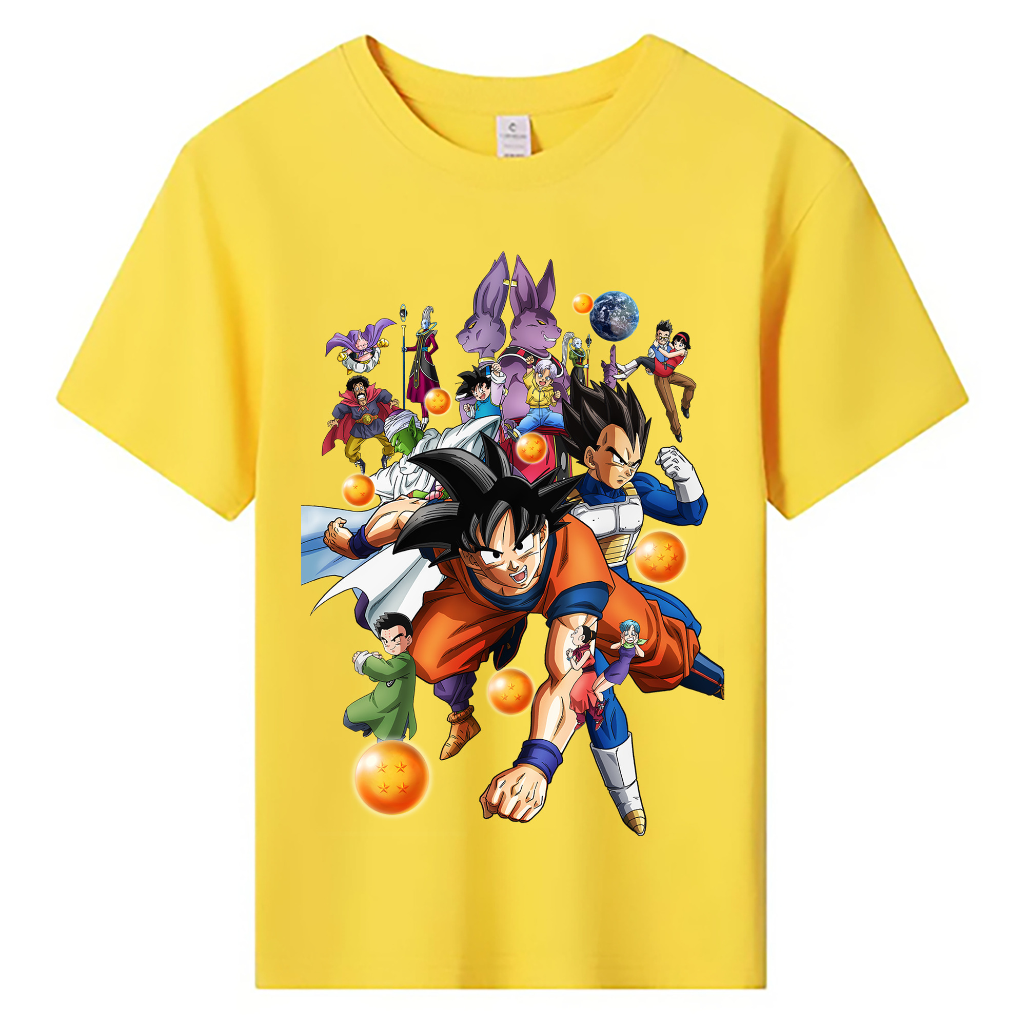 （画像用） ドラゴンボール DRAGON BALL 綿100％キッズTシャツ（フロントプリント）