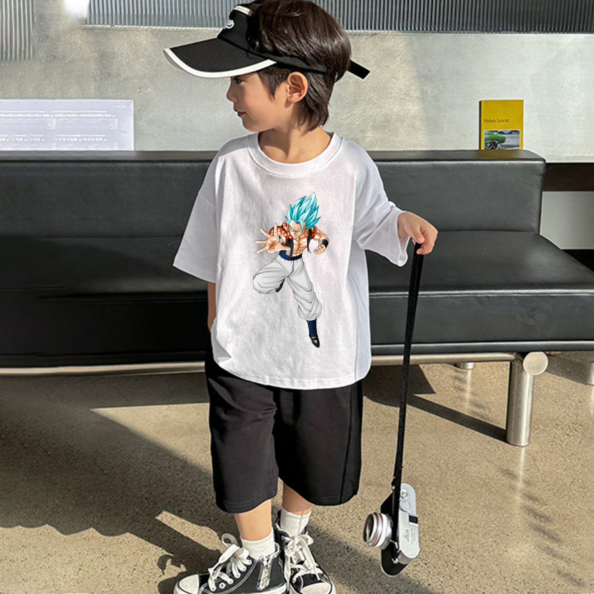 ドラゴンボール ベジータ四世（Bejīta Yonsei）DRAGON BALL Vegeta IV 綿100％キッズTシャツ（フロントプリント）