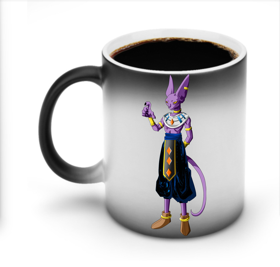 （画像用） ドラゴンボール ビルス 破壊神ビルス DRAGON BALL Beerus Birusu 温度変色マグカップ