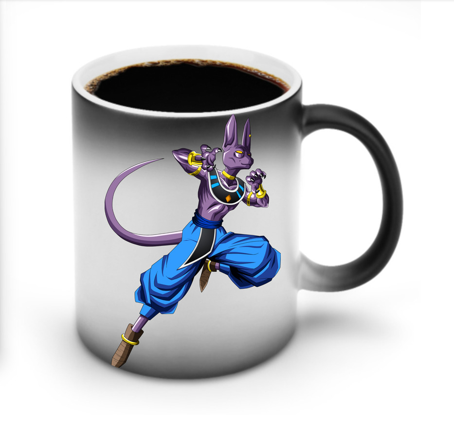 （画像用） ドラゴンボール ビルス 破壊神ビルス DRAGON BALL Beerus Birusu 温度変色マグカップ