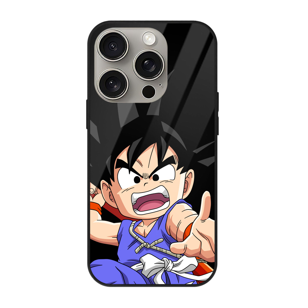 （画像用） ドラゴンボール 孫悟空（そん ごくう）Son Goku カカロット DRAGON BALL Kakarotto 【iPhone15Pro対応】スマホケース 耐衝撃＆黄変防止 背面ガラス