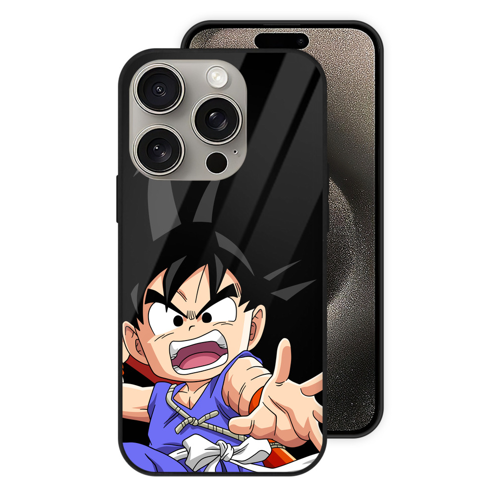 （画像用） ドラゴンボール 孫悟空（そん ごくう）Son Goku カカロット DRAGON BALL Kakarotto 【iPhone15Pro対応】スマホケース 耐衝撃＆黄変防止 背面ガラス