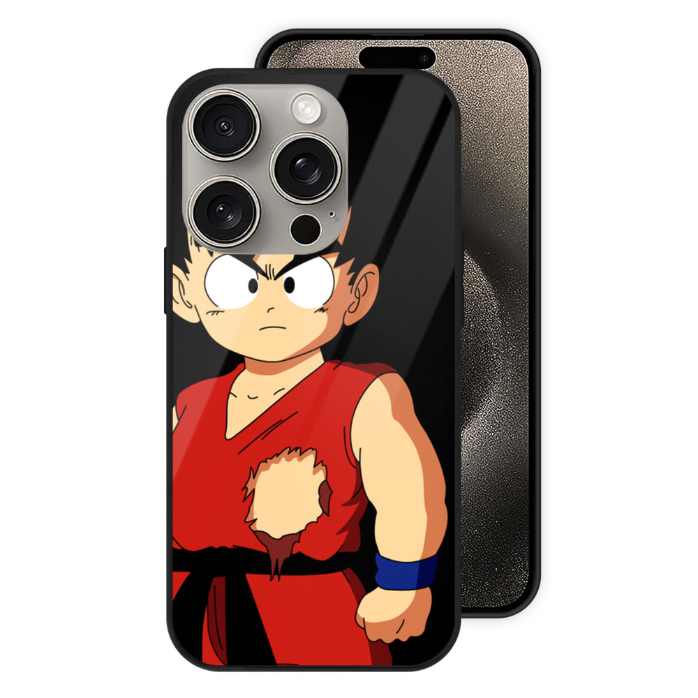 （画像用） ドラゴンボール 孫悟空（そん ごくう）Son Goku カカロット DRAGON BALL Kakarotto 【iPhone15Pro対応】スマホケース 耐衝撃＆黄変防止 背面ガラス