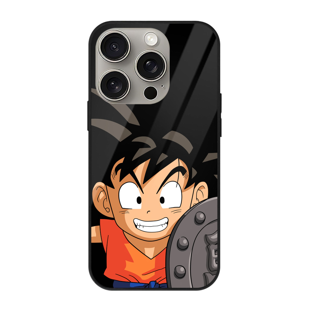 （画像用） ドラゴンボール 孫悟空（そん ごくう）Son Goku カカロット DRAGON BALL Kakarotto 【iPhone15Pro対応】スマホケース 耐衝撃＆黄変防止 背面ガラス