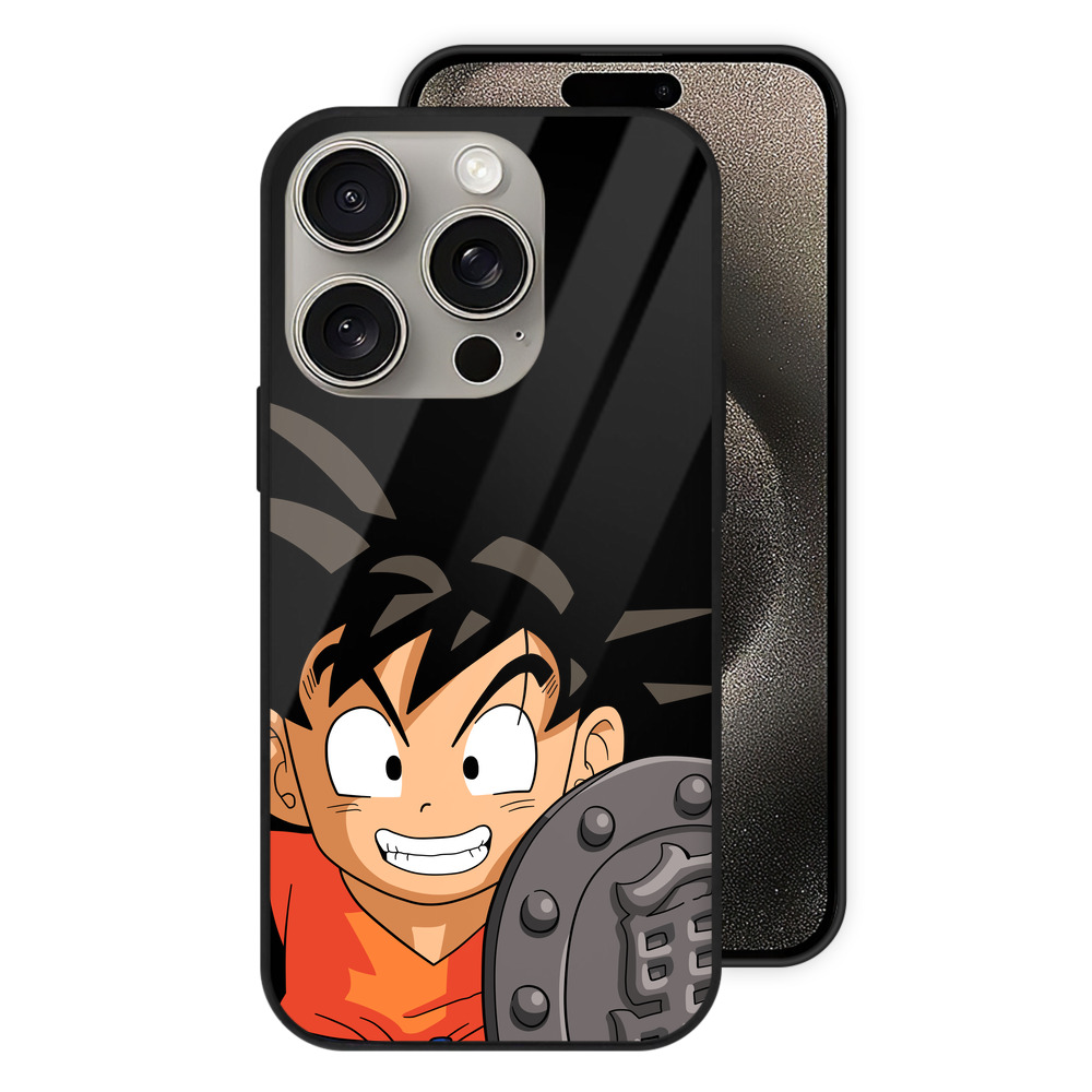 （画像用） ドラゴンボール 孫悟空（そん ごくう）Son Goku カカロット DRAGON BALL Kakarotto 【iPhone15Pro対応】スマホケース 耐衝撃＆黄変防止 背面ガラス